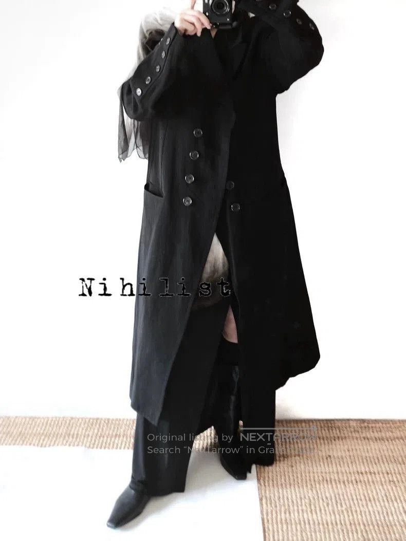 Ann Demeulemeester Ann Demeulemeester Black Coat M. Size US M / EU 48-50 / 2 - 4 Thumbnail