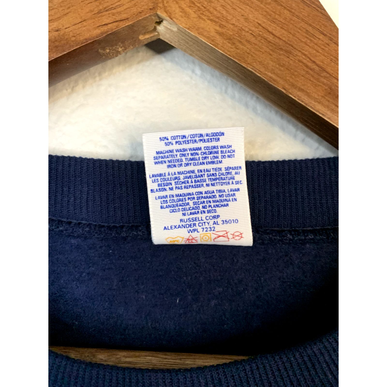 Jerzees 90s Vintage Jerzees XL Dark Blue Blank Crewneck Sweatshirt Size US XL / EU 56 / 4 - 5 Thumbnail