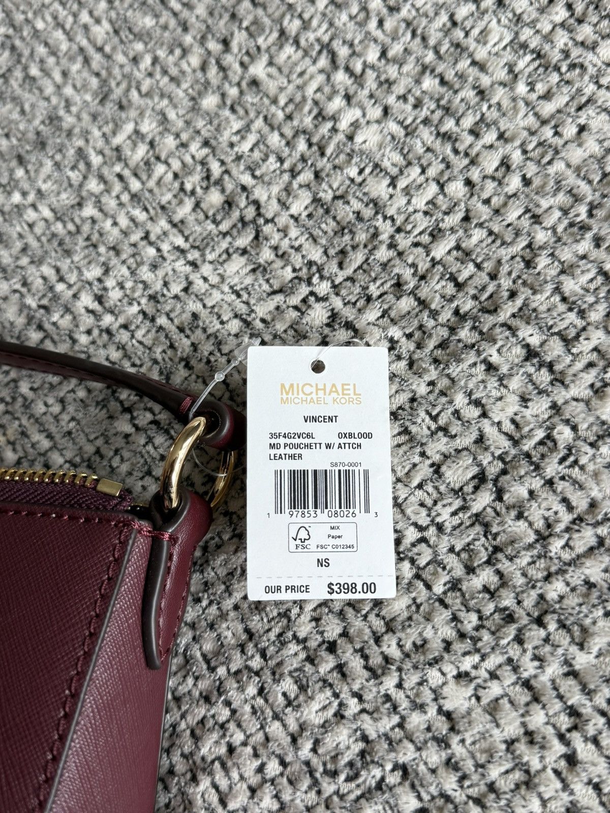 Michael Kors Michael Kors Vincent MD Pouchette Bag Size ONE SIZE - 4 Thumbnail