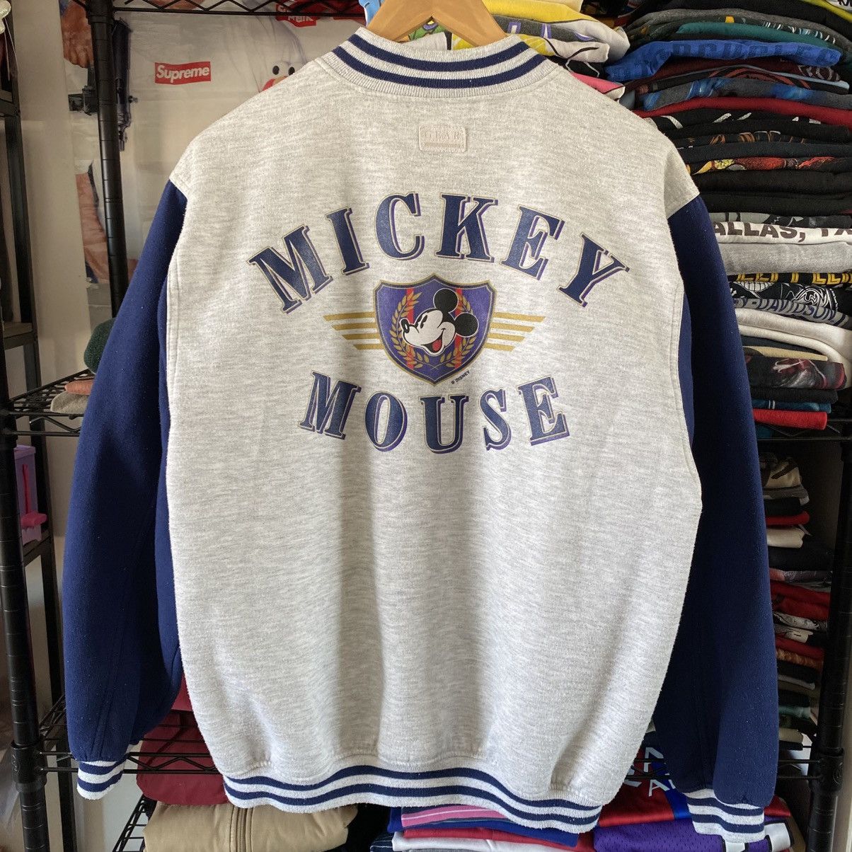 Disney Vintage Mickey Mouse Varsity Jacket Sweatshirt 1990s Disney Size US XL / EU 56 / 4 - 6 Thumbnail