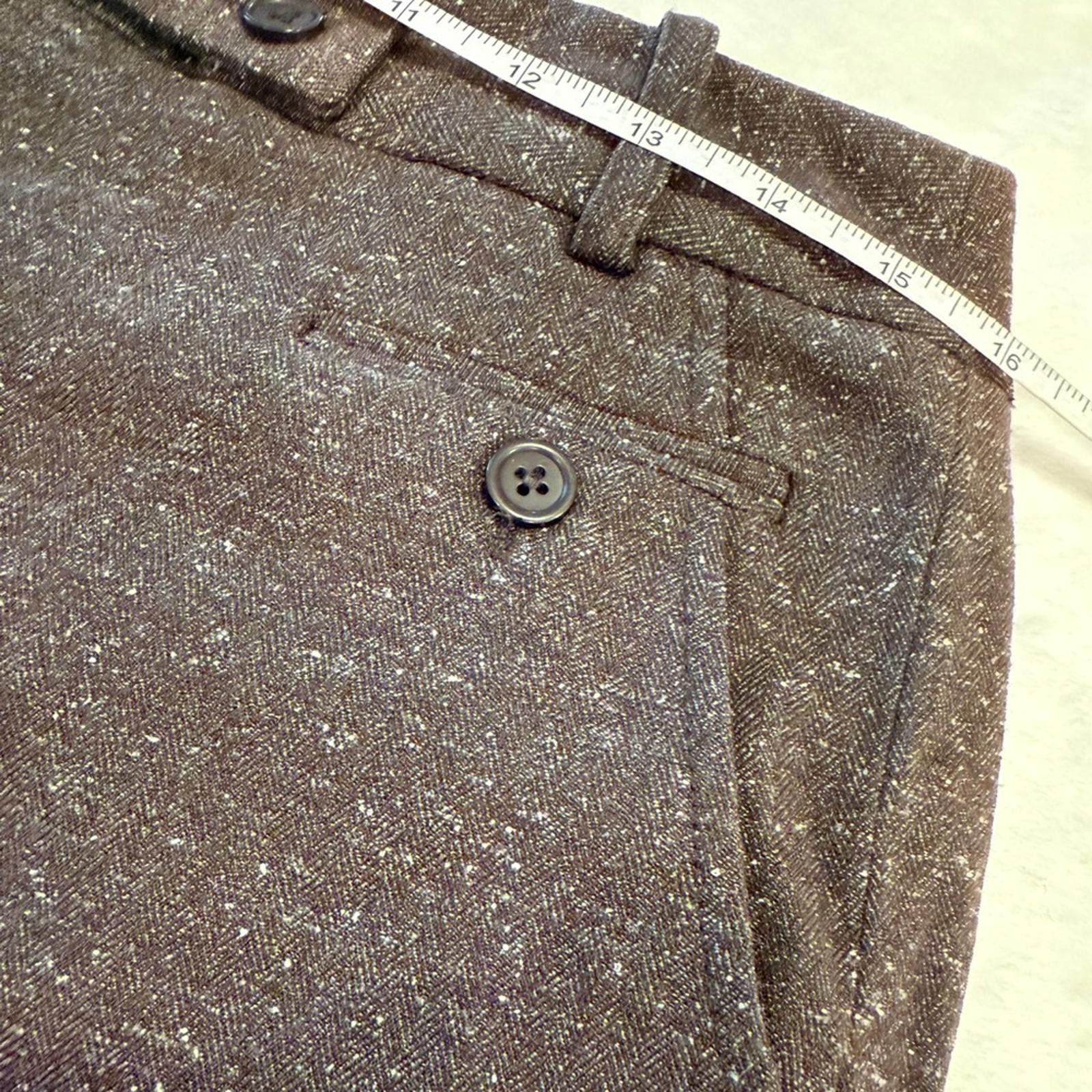 Other Larry Levine Stretch dressy brown trousers straight leg 8 Size 30" / US 8 / IT 44 - 7 Thumbnail