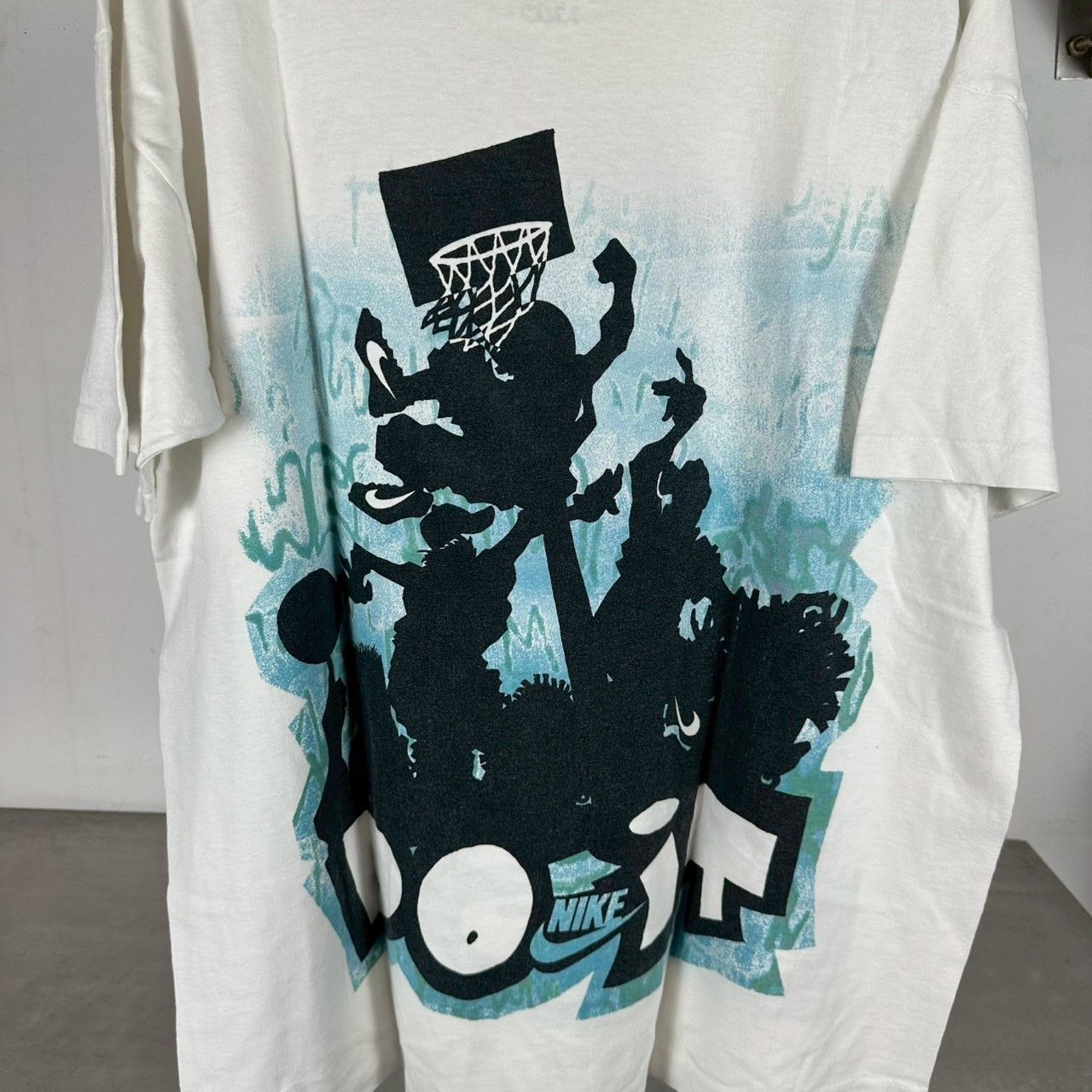 Nike × Vintage Vintage 90s Nike Just Do It Basketball C. Traze Artwork Tee Size US XL / EU 56 / 4 - 3 Thumbnail