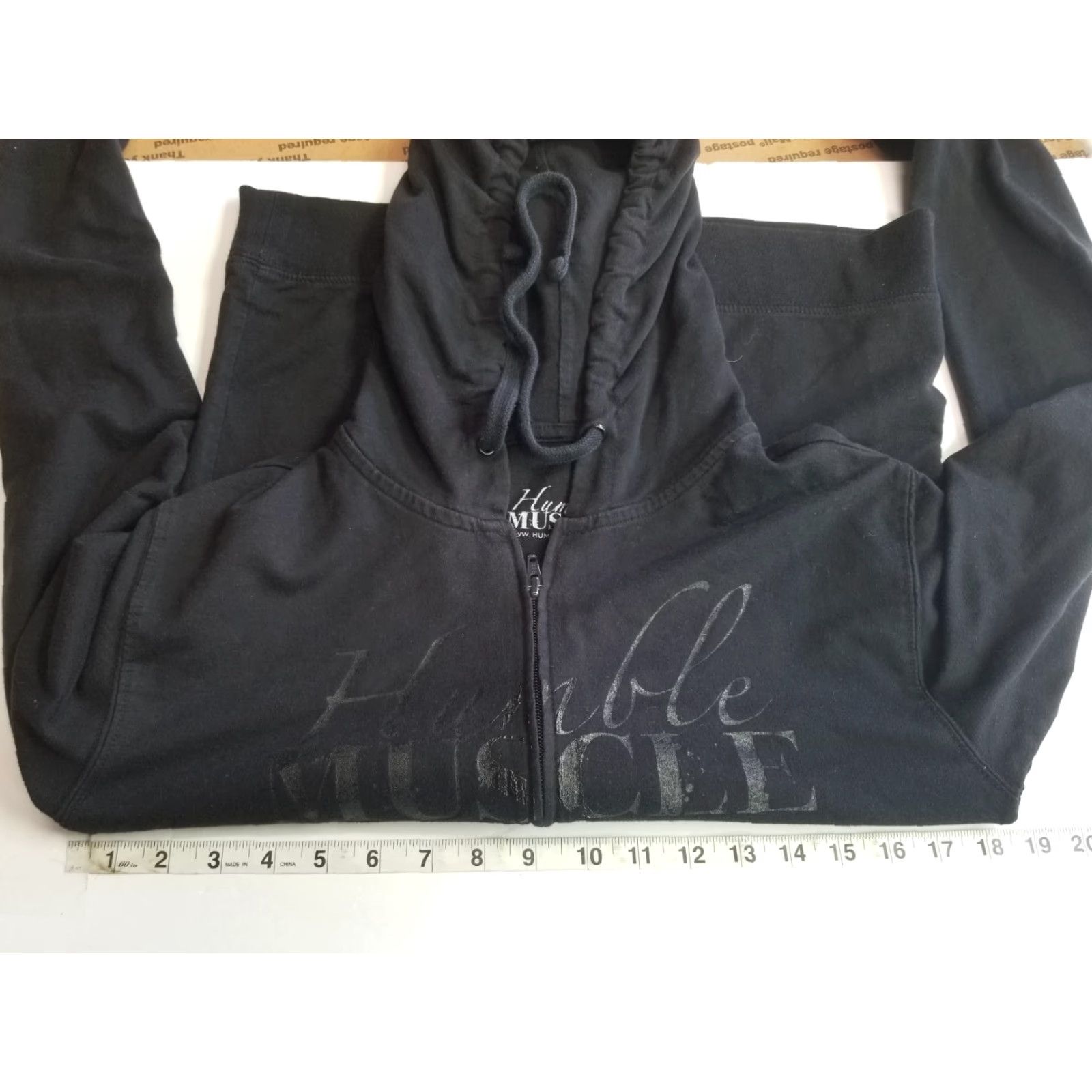 Vintage VINTAGE HUMBLE MUSCLE UNISEX HOODIE TOP GYM ZIP UP BLACK XS LONG SLEEVE Size US XS / EU 42 / 0 - 3 Thumbnail