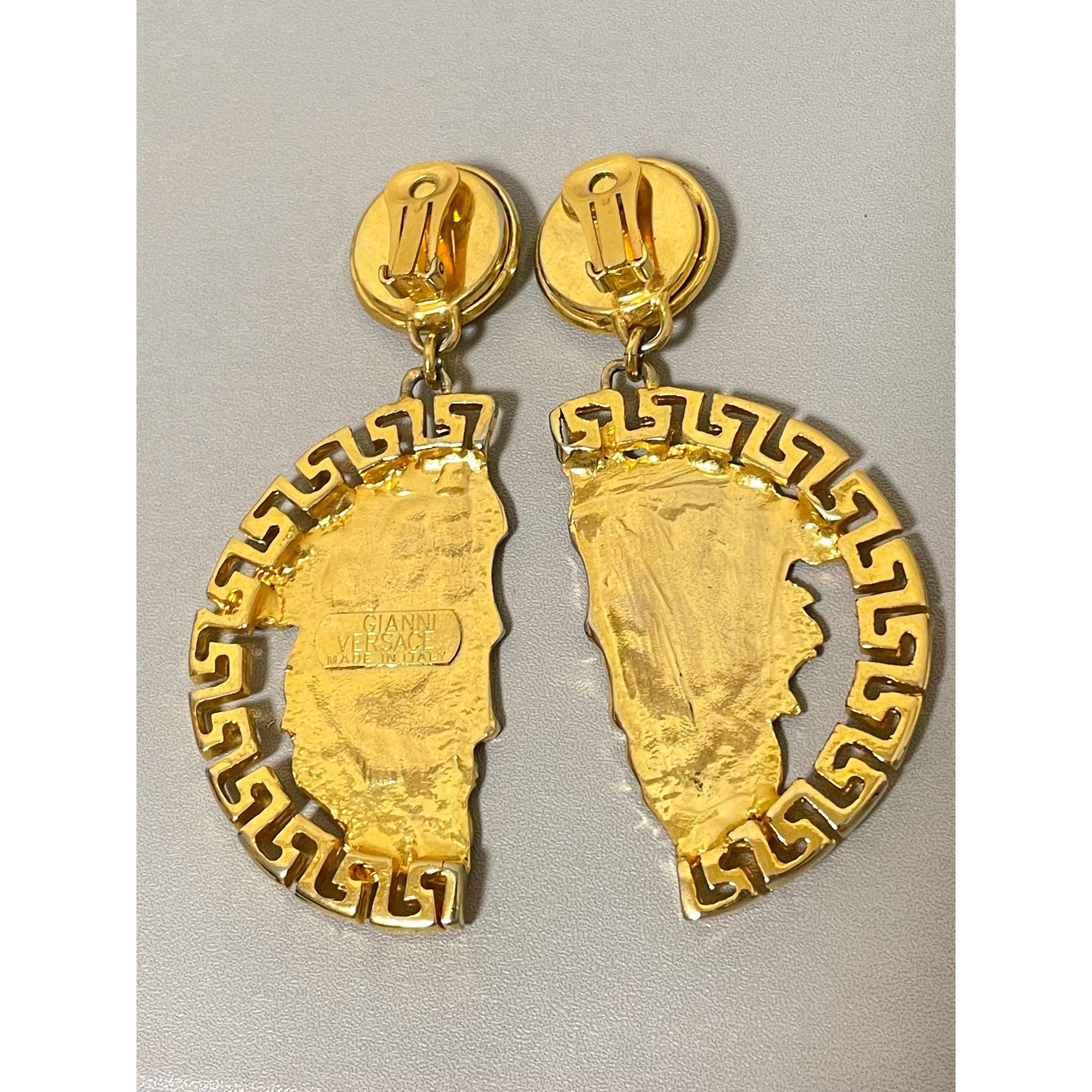 Versace Vintage Gianni Versace Jumbo Medusa dangle earrings Size ONE SIZE - 5 Thumbnail