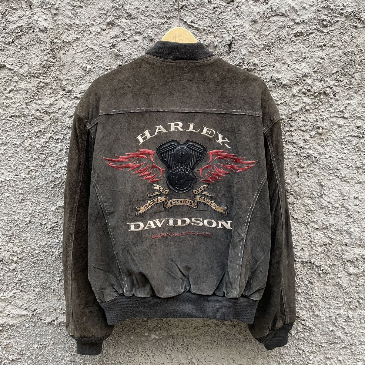 Harley Davidson Vintage Bomber Harley Davidson Size US XL / EU 56 / 4 - 2 Thumbnail