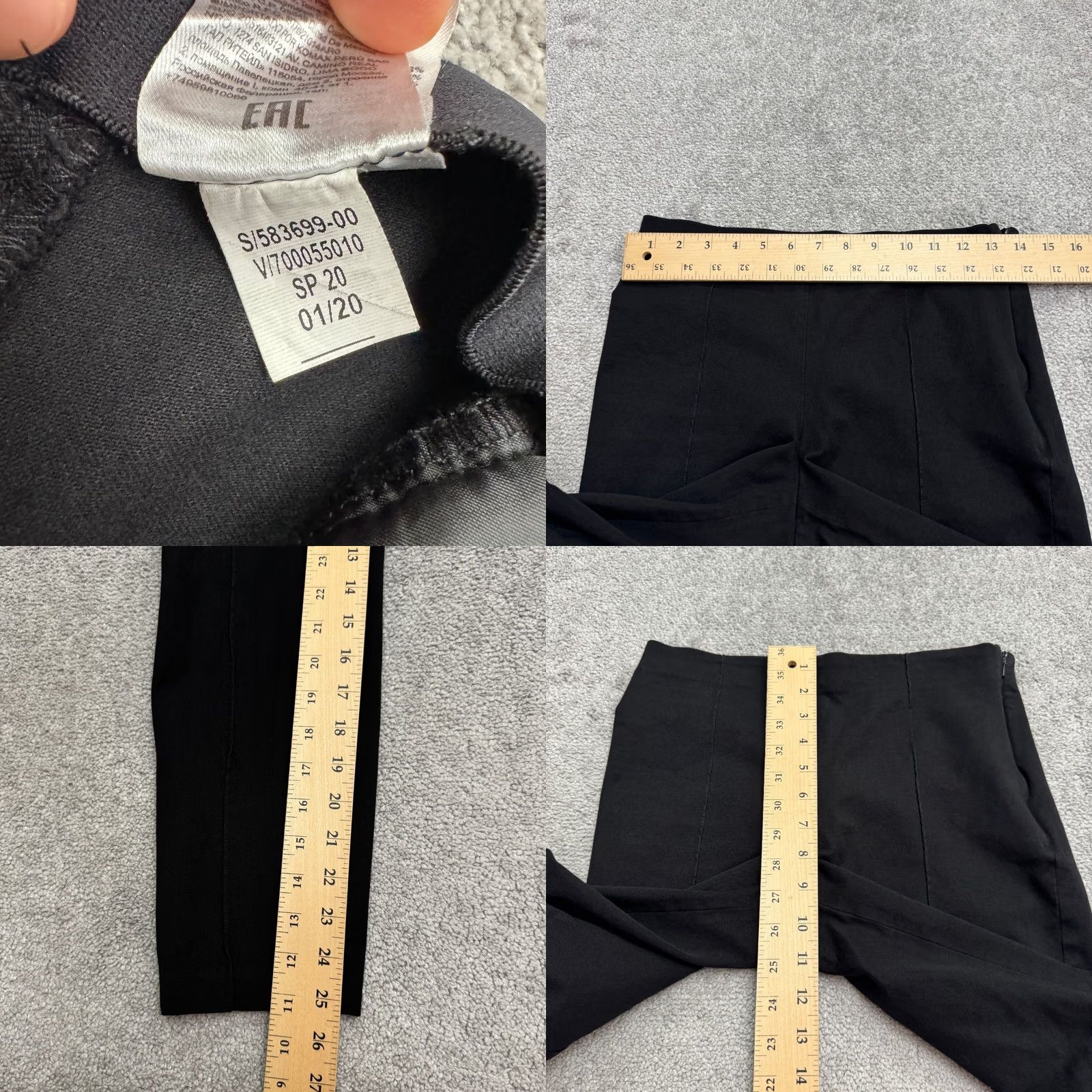 Banana Republic Banana Republic Sloan High Rise Black Legging Pants Womens Size 6 Ankle Zip Size 28" / US 6 / IT 42 - 8 Thumbnail