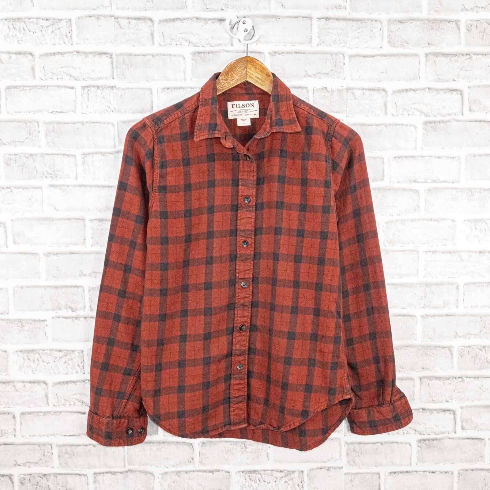 Filson CC Filson Co Button up alaskan Shirt in Brick Red Plaid Size S / US 4 / IT 40 - 8 Thumbnail