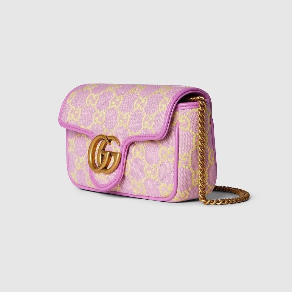 Gucci Gg Super Mini Shoulder Bag in Pink, Women's