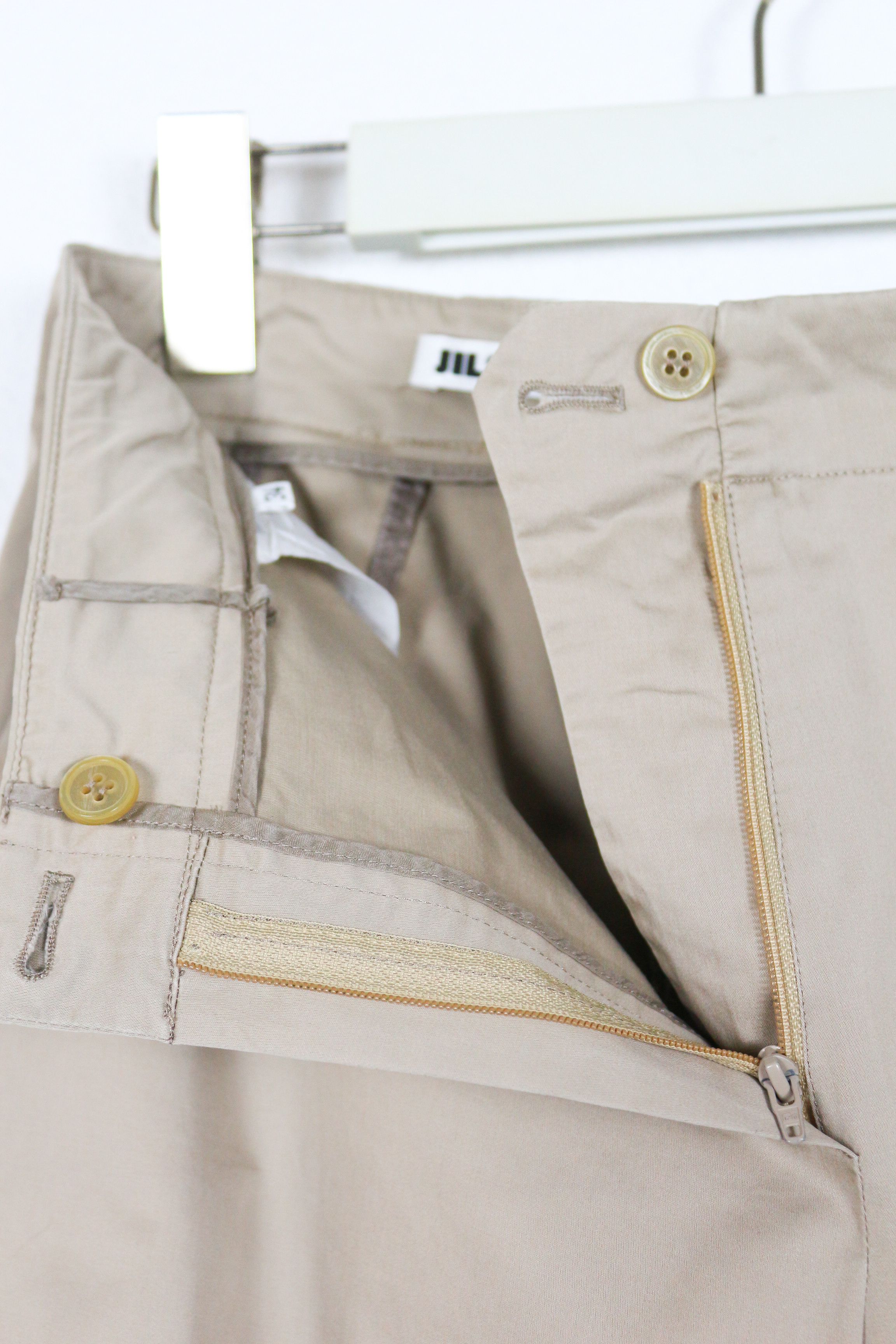Jil Sander Jil Sander Beige Wide Trousers Pants Y2K Size 24" / US 00 / IT 34 - 3 Thumbnail