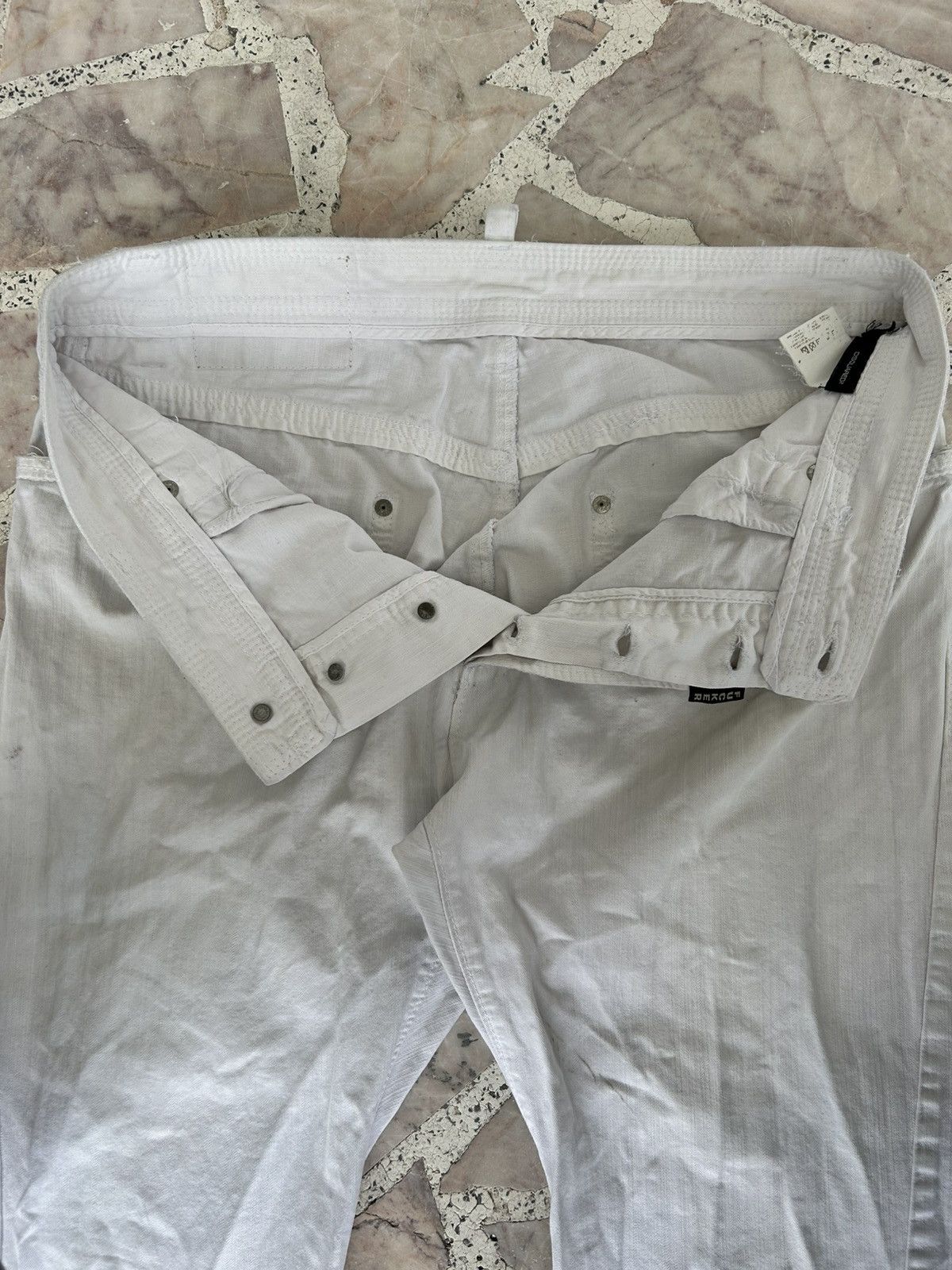 Dsquared2 Motherfucker Denim Dsquared Italy White Vintage Size US 33 - 12 Thumbnail