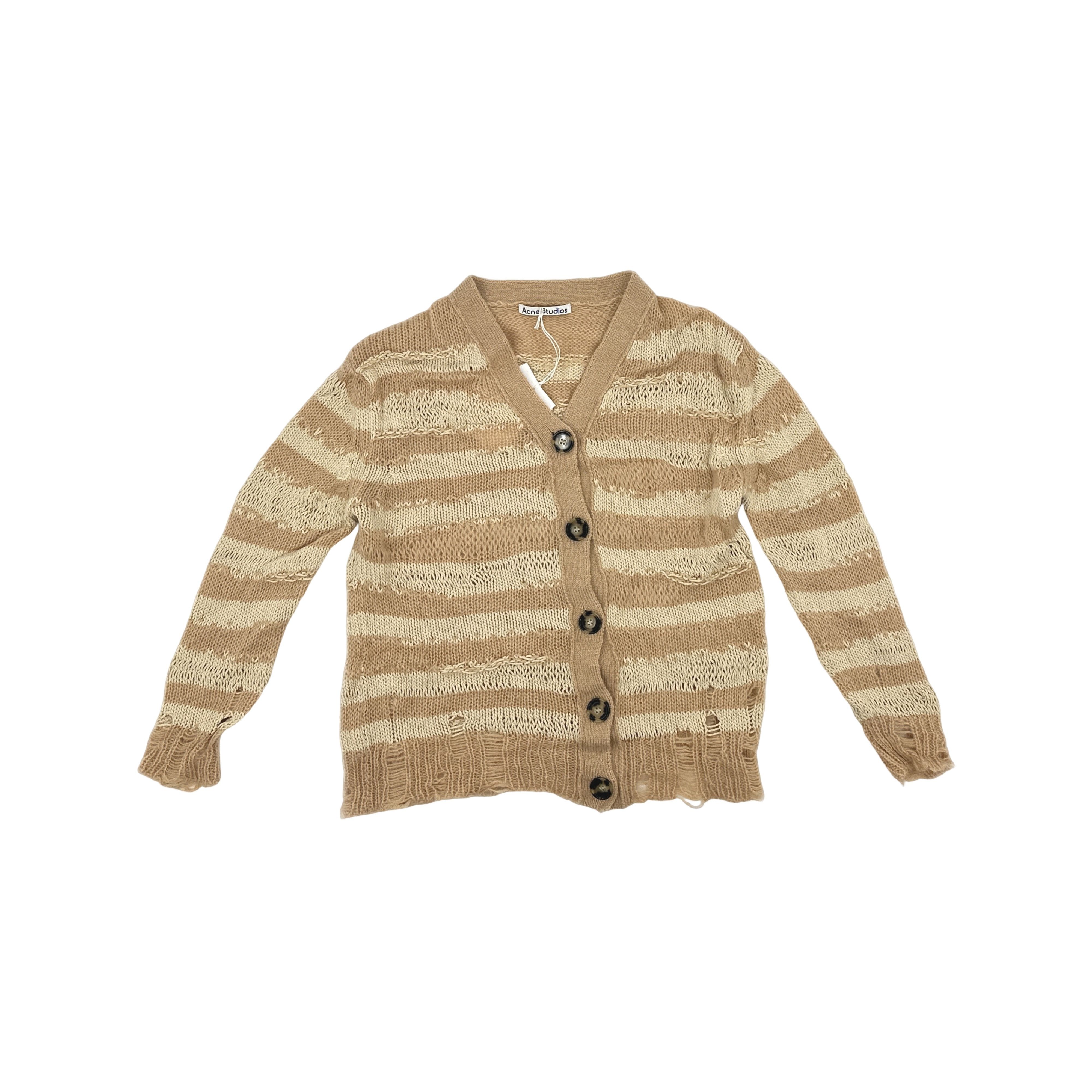 Acne Studios Acne Studios Distressed Striped Sweater XS Size XS / US 0-2 / IT 36-38 - 1 Thumbnail