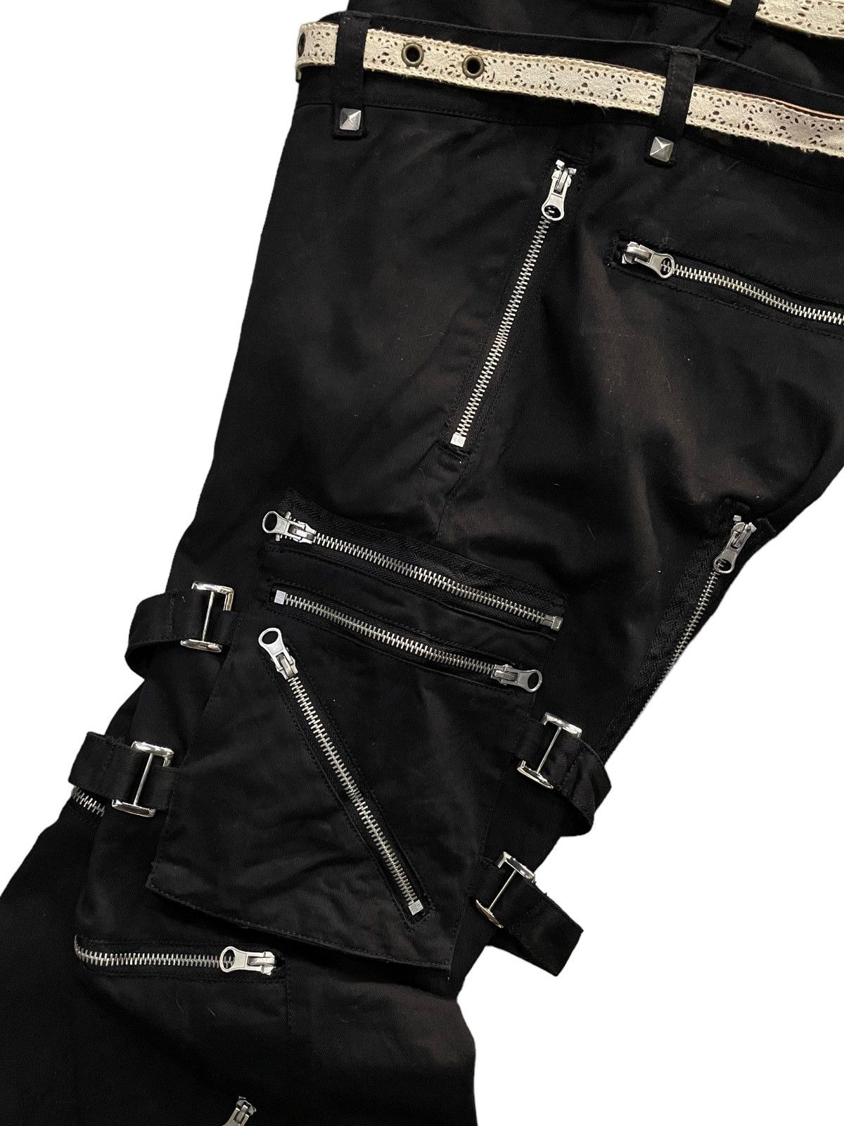 Japanese Brand Tokyo Ikebukuro Cyber Punk Bondage Cargo Pants Size US 30 / EU 46 - 10 Thumbnail