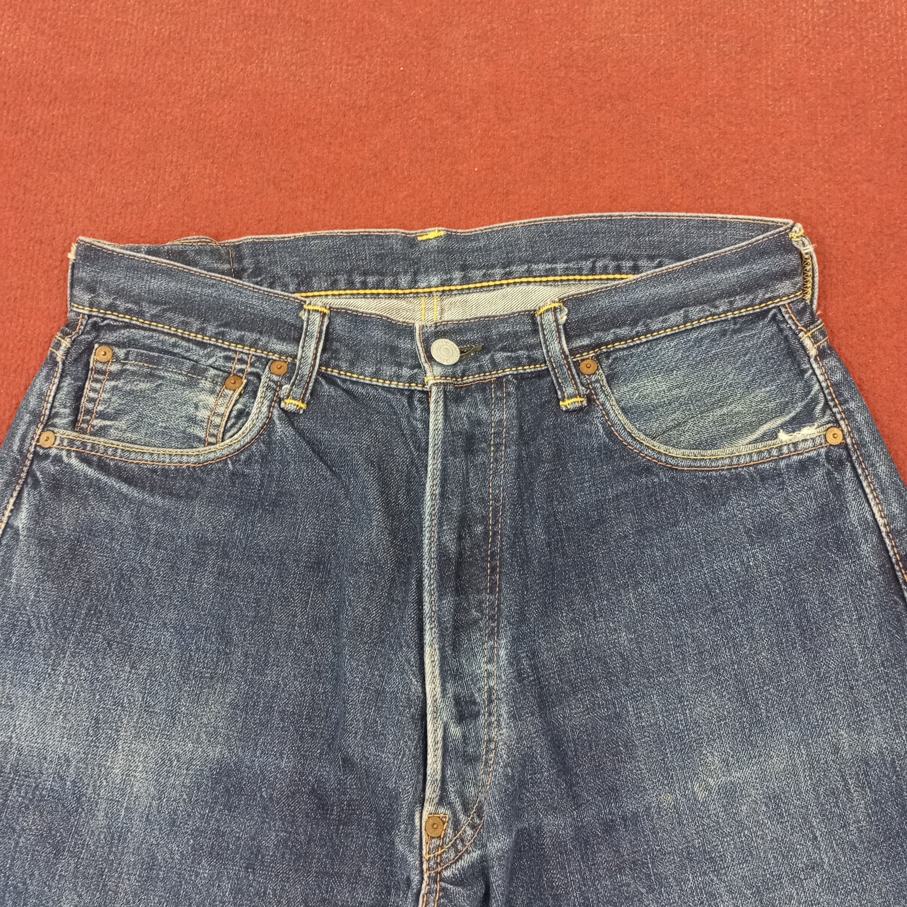 Evisu × Japanese Brand × Vintage Evisu Japanese Brand Fashion Style Custom Daicock Jeans Size US 31 - 5 Thumbnail