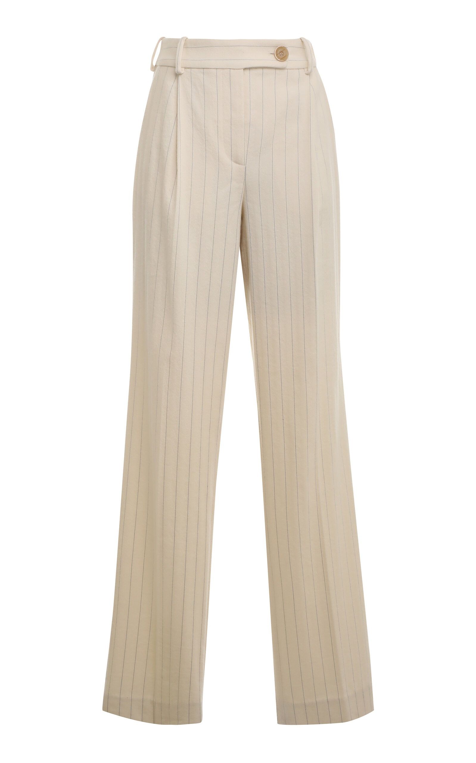 Zimmermann oc11z0225 Luminosity Pleated Wool Wide-Leg Pant Stripe Size 28" / US 6 / IT 42 - 1 Thumbnail