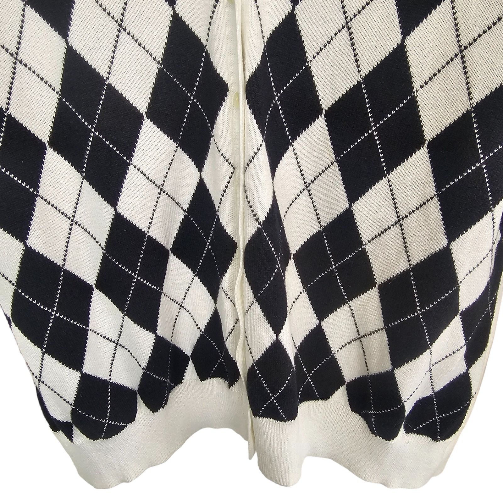 Brooks Brothers Brooks Brothers 346 Womens Argyle Cardigan Sweater Size L Size L / US 10 / IT 46 - 3 Thumbnail