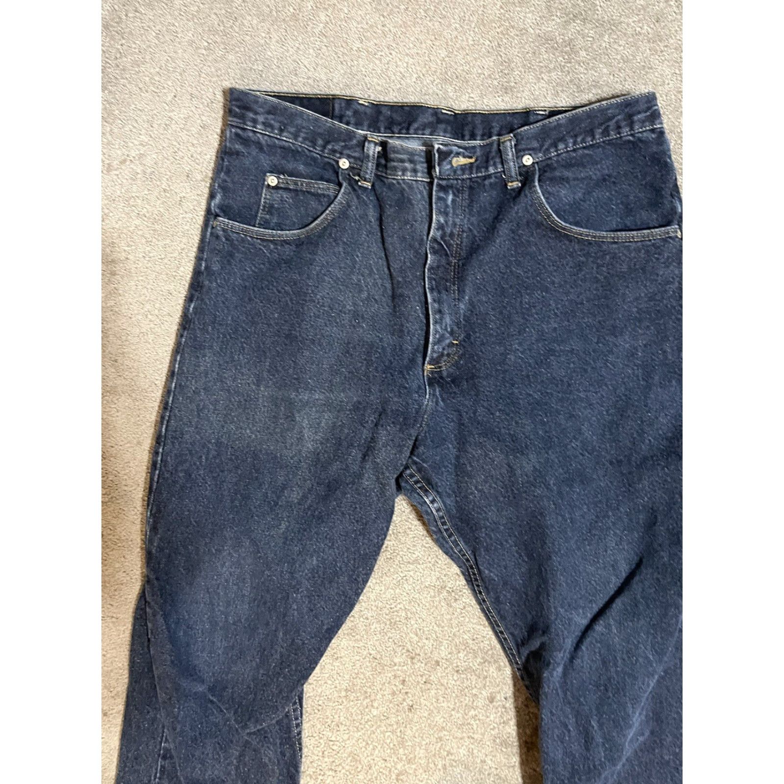 Wrangler Wrangler Jeans Mens 38x30 Medium Blue Relaxed Fit Denim Size US 38 / EU 54 - 4 Thumbnail