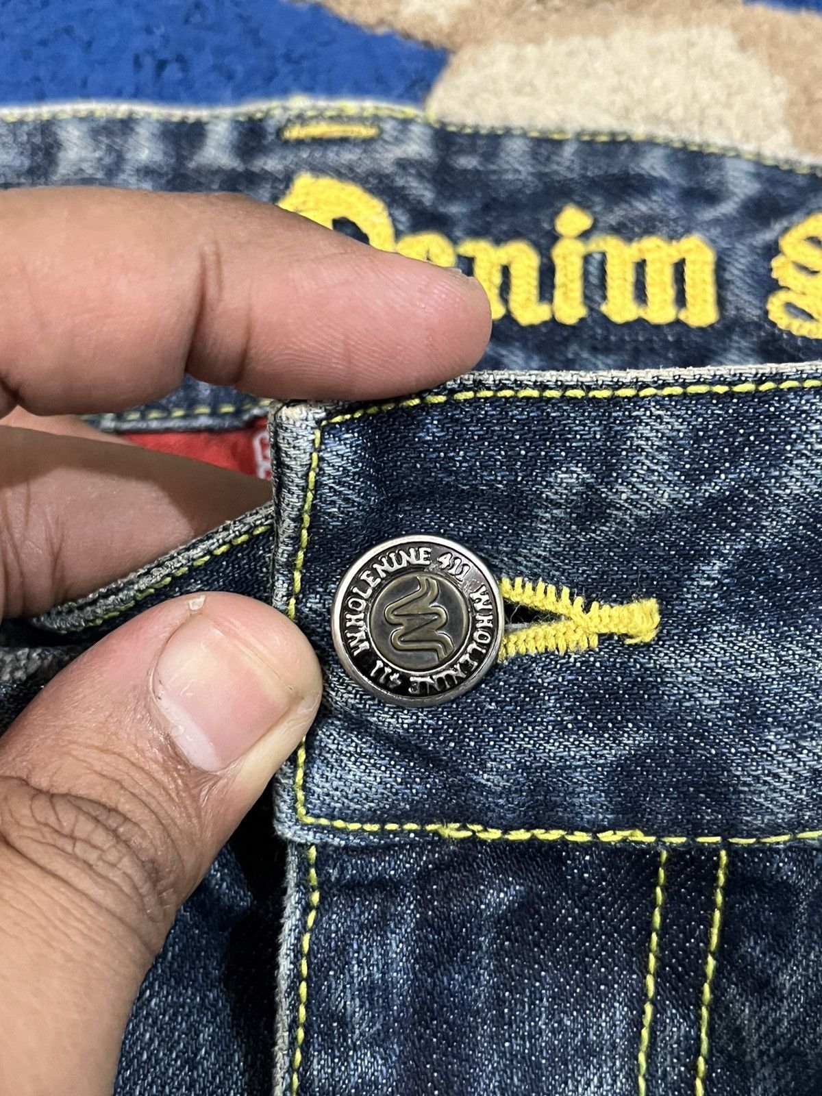 POST ARCHIVE FACTION (PAF) Vintage Wholenine Denim Style Splatter jeans Size US 36 / EU 52 - 8 Thumbnail