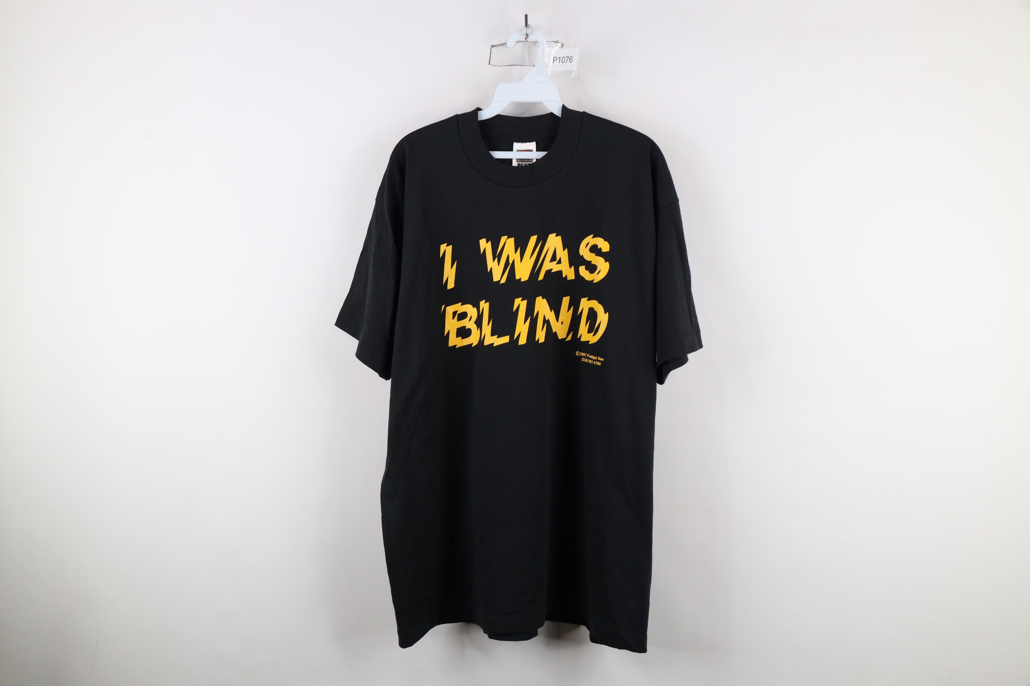 Vintage Vintage 90s I Was Blind But Now See Frieda Vickers T-Shirt Size US XL / EU 56 / 4 - 1 Thumbnail