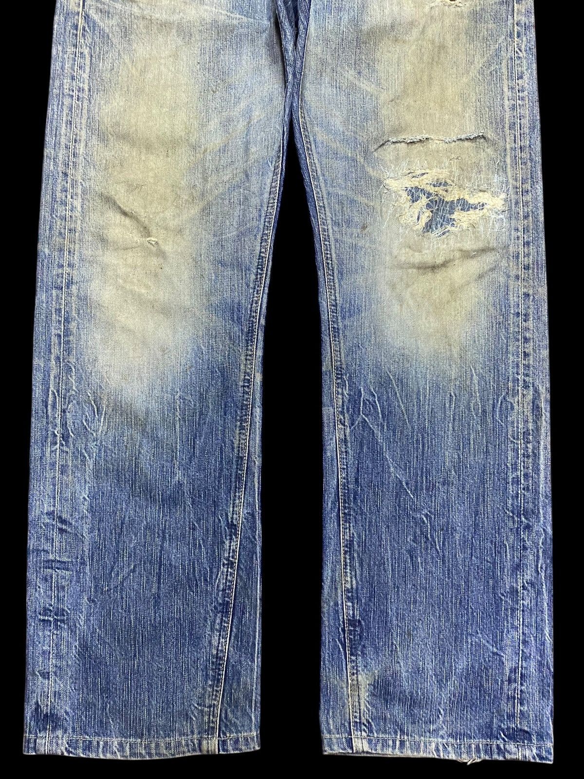 Edwin Vintage Edwin 503 Grunge Distressed Loose Jeans Size US 36 / EU 52 - 5 Thumbnail