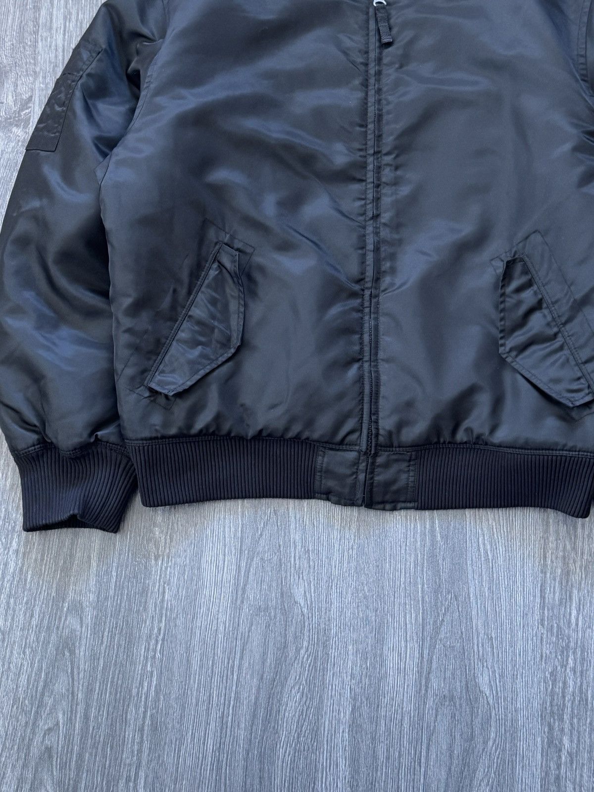 Gap Vintage Gap Ma-1 Black Bomber Jacket Size US L / EU 52-54 / 3 - 2 Thumbnail