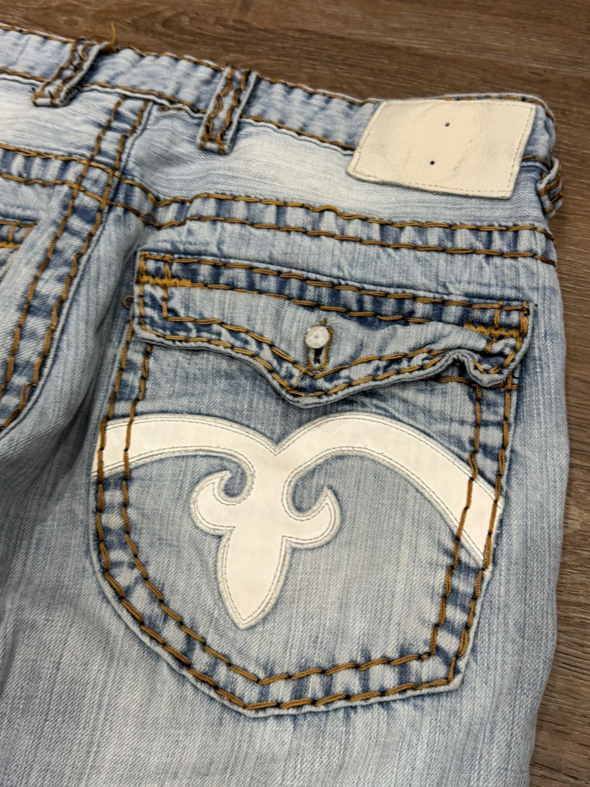 Vintage Vintage Y2K Laguna Beach Jean Co. Heavy Fat Stitch Denims Size US 32 / EU 48 - 9 Thumbnail