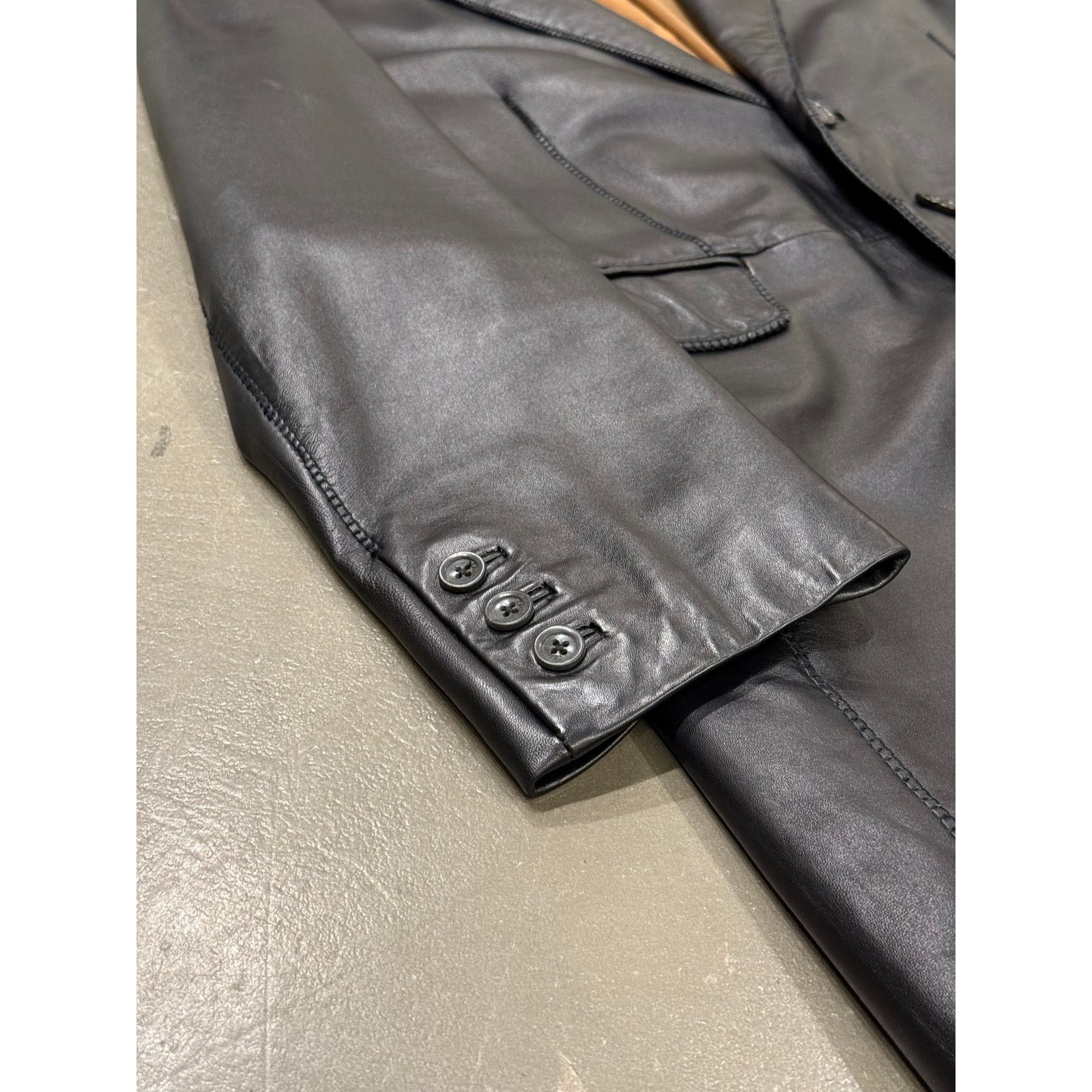 2000s Roberto Cavalli leather coat