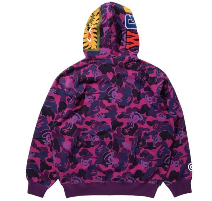 Bape BAPE X SPOTIFY BY CENTRAL CEE CAMO FULL ZIP SHARK HOODIE Size US L / EU 52-54 / 3 - 2 Thumbnail