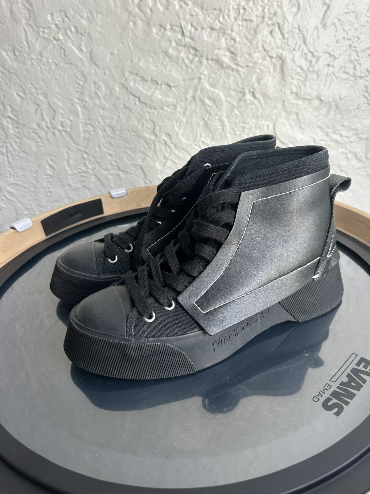 JW Anderson JW ANDERSON PANELLED HIGH-TOP SNEAKERS BOOTS IN BLACK US 9 Size US 9 / EU 42 - 1 Thumbnail