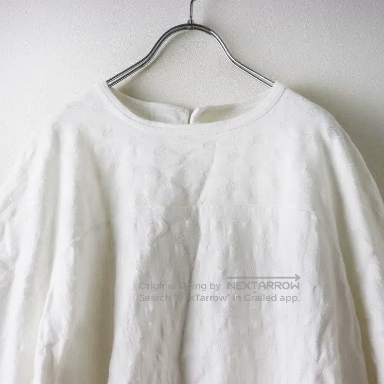 Comme des Garcons Comme Des Garcons Polka dot jacquard flounce back open shi Size S / US 4 / IT 40 - 3 Thumbnail