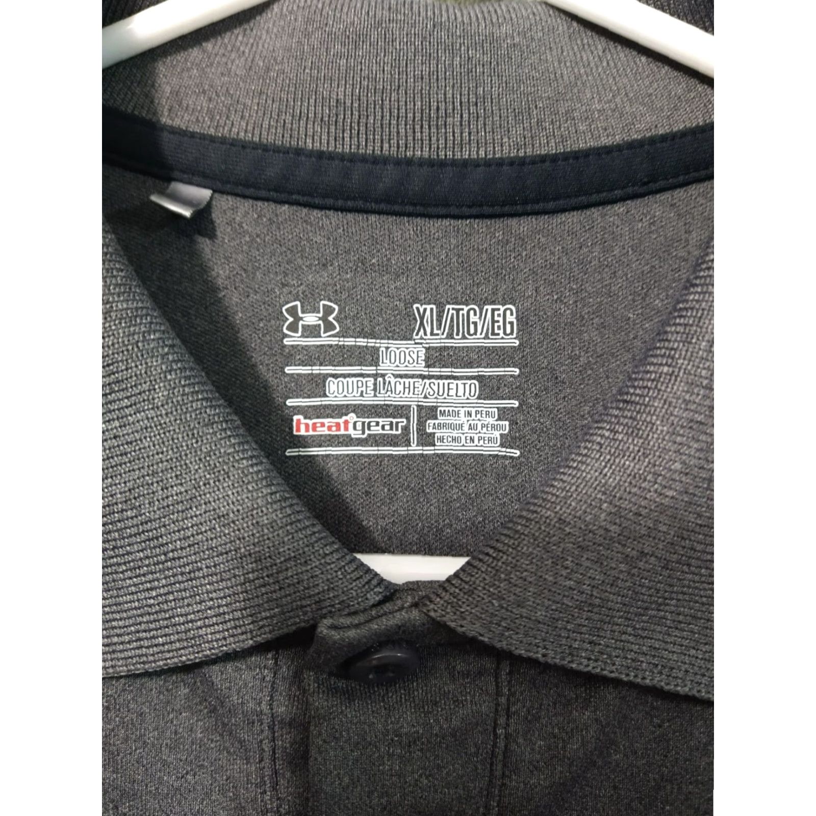 Under Armour Under Armour Shirt Polo Mens XL Gray HeatGear Short Sleeve Polo Shirt Performance Golf Breathable Moisture Wicking Quick Dry Logo Spring Summer Mens Size US XL / EU 56 / 4 - 5 Thumbnail