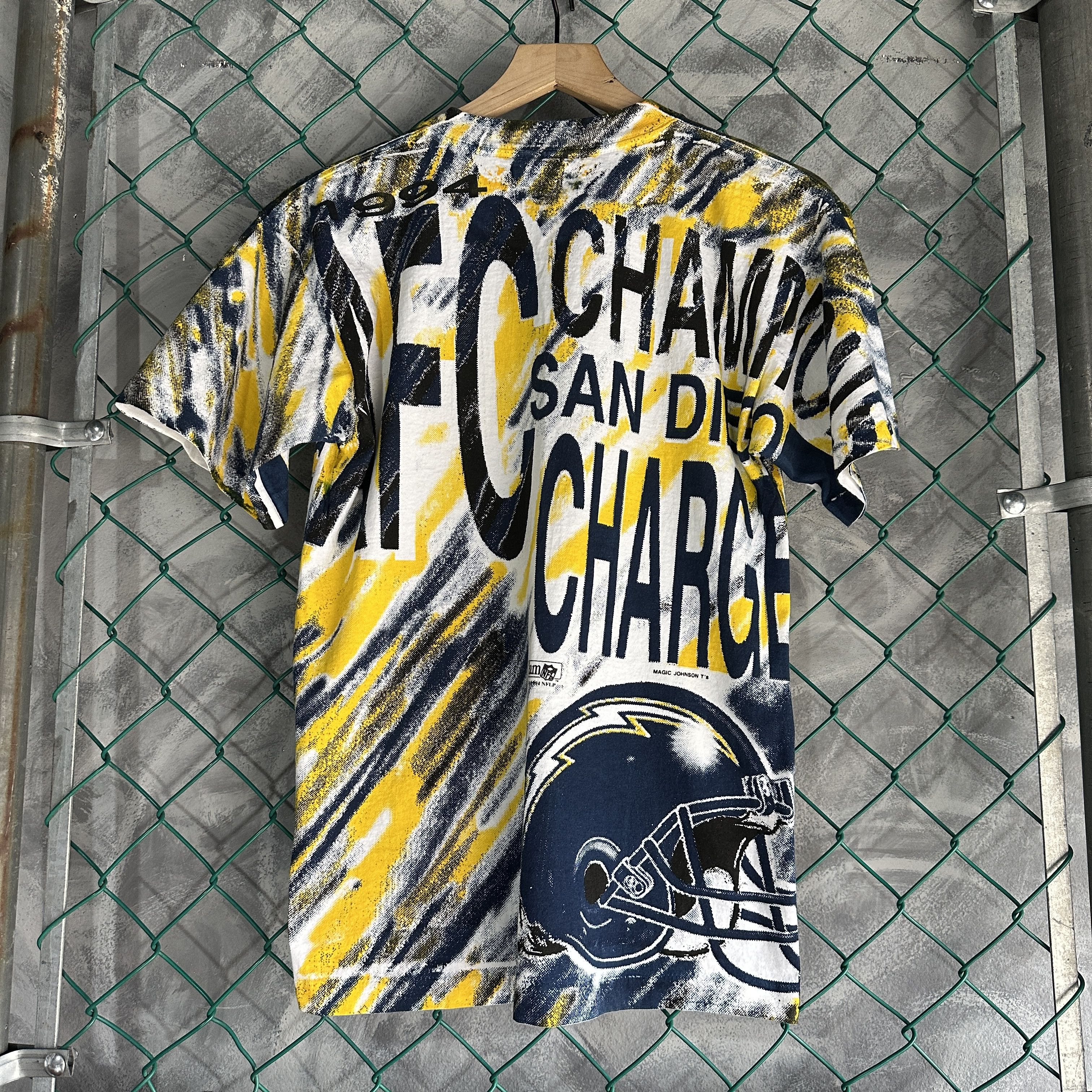 Other Vintage San Diego Chargers Magic Johnson AOP T-Shirt Mens M Size US M / EU 48-50 / 2 - 9 Thumbnail