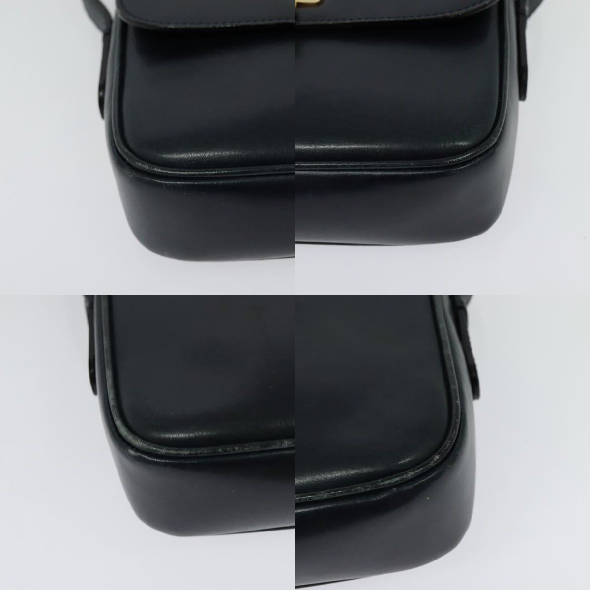 Celine CELINE Shoulder Bag Leather Navy Gold Size ONE SIZE - 10 Thumbnail