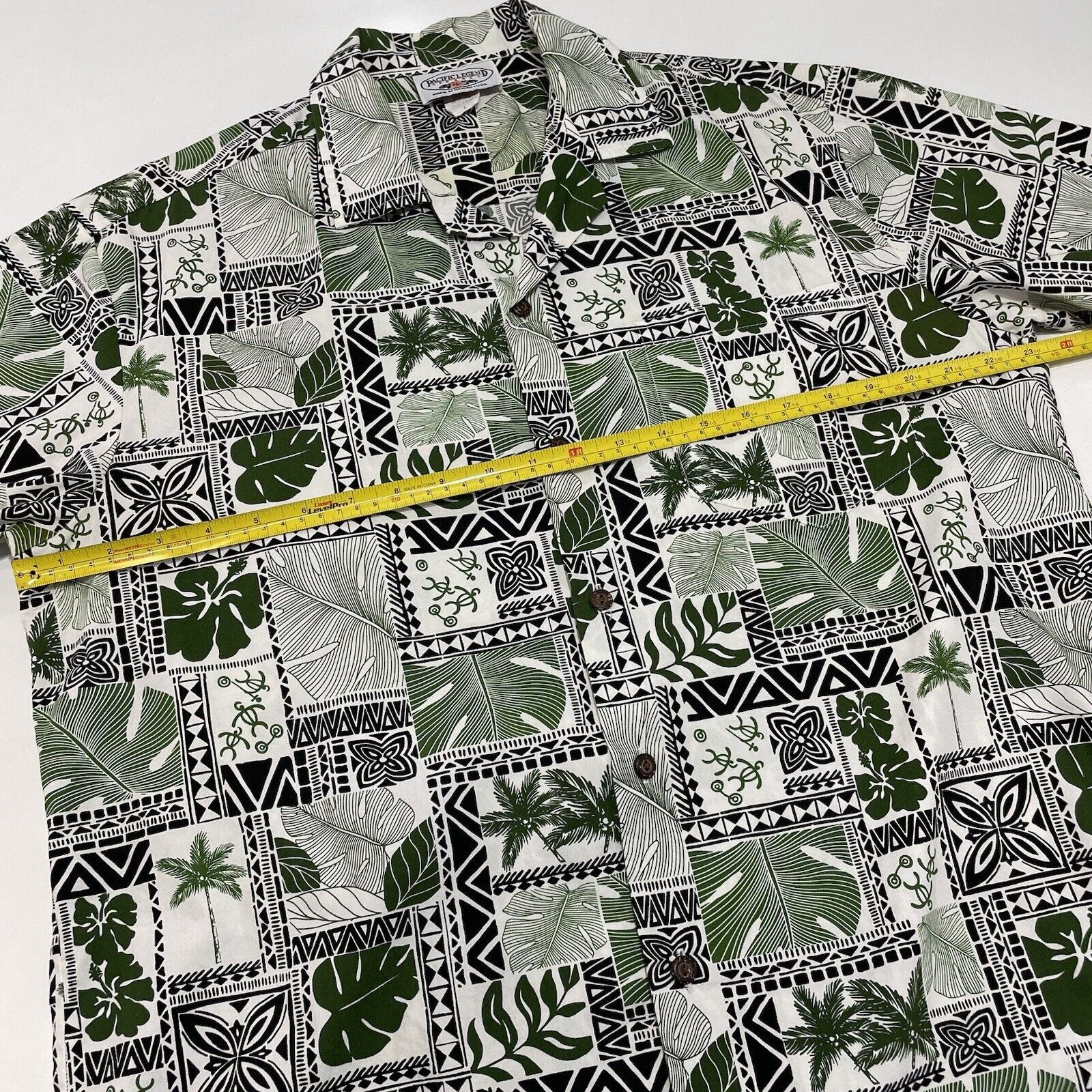 Other VTG Pacific Legend Men’s Hawaiian Shirt Green Tribal L Size US L / EU 52-54 / 3 - 7 Thumbnail