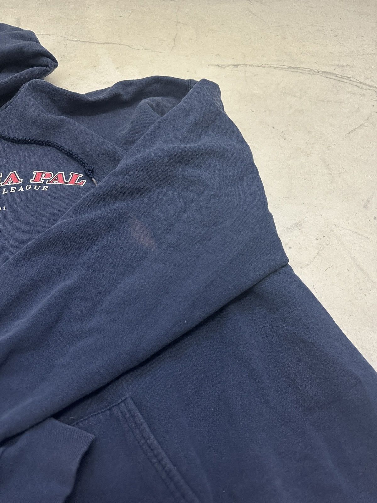 4GSELLER × Hanes × Vintage Vintage 90s Hanes Navy blue sun washed California Pal hoodie Size US XL / EU 56 / 4 - 7 Thumbnail