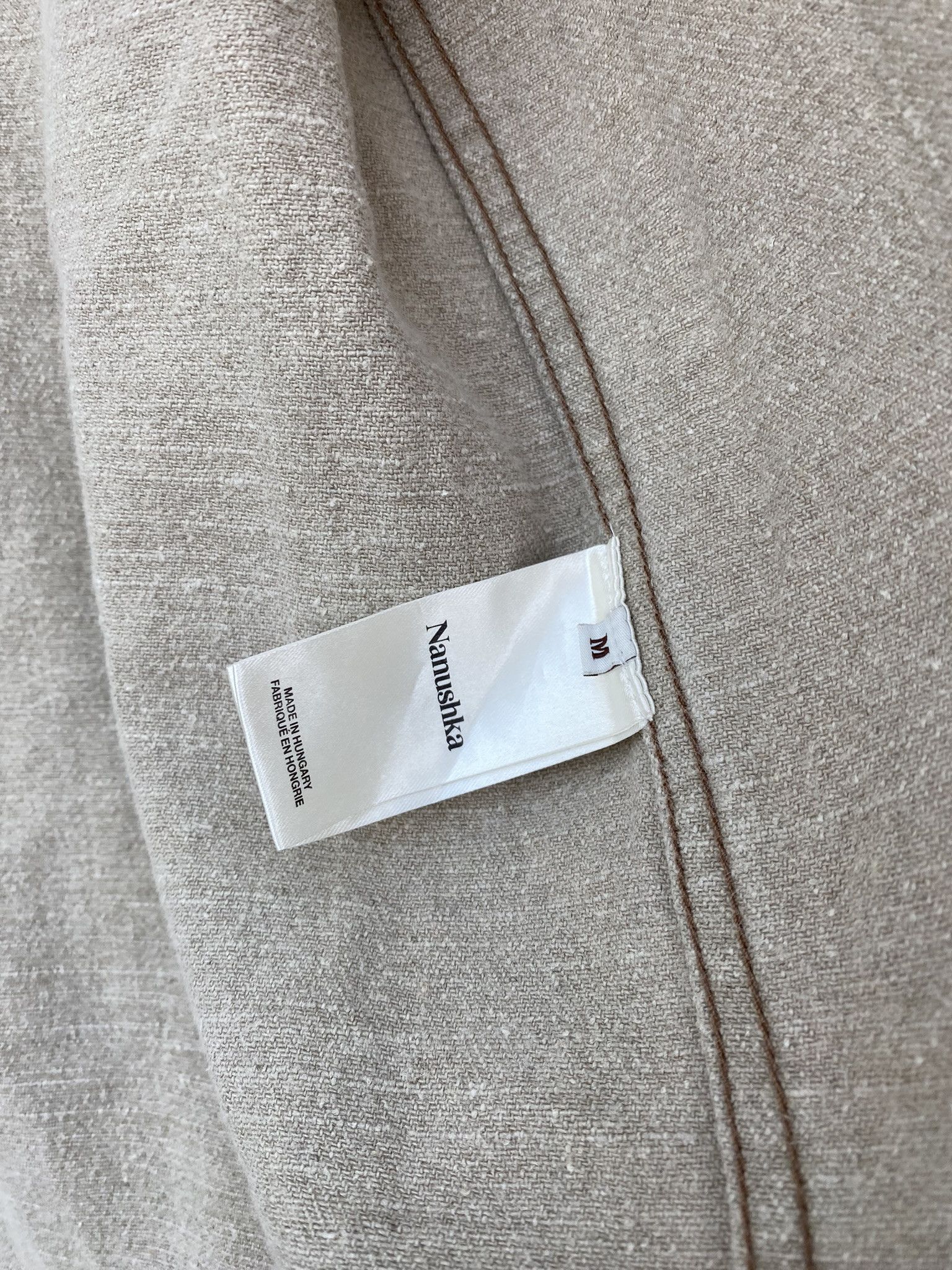 Nanushka Linen Dome Shirt Size US M / EU 48-50 / 2 - 7 Thumbnail