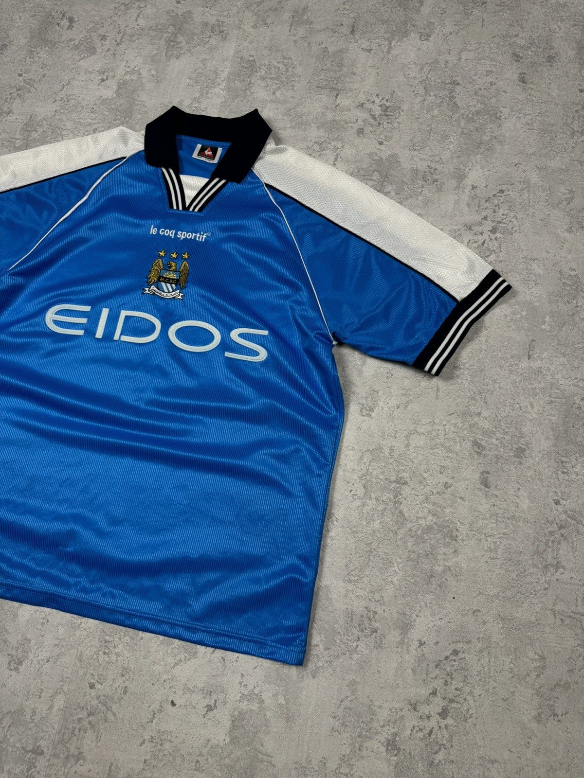 Vintage Vintage 1999-2001 Manchester City Vintage Home Shirt Jersey Size US L / EU 52-54 / 3 - 3 Thumbnail