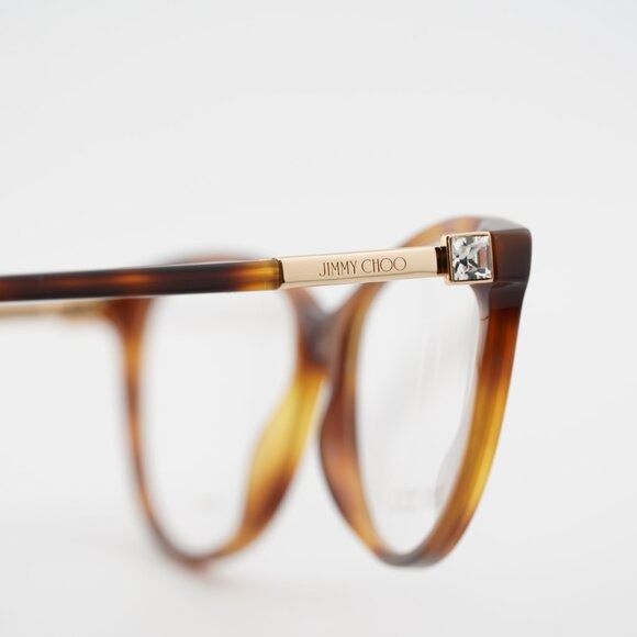 Jimmy Choo Jimmy Choo JC287 0086 00 Eyeglasses Havana 54mm Cat Eye Size ONE SIZE - 5 Thumbnail