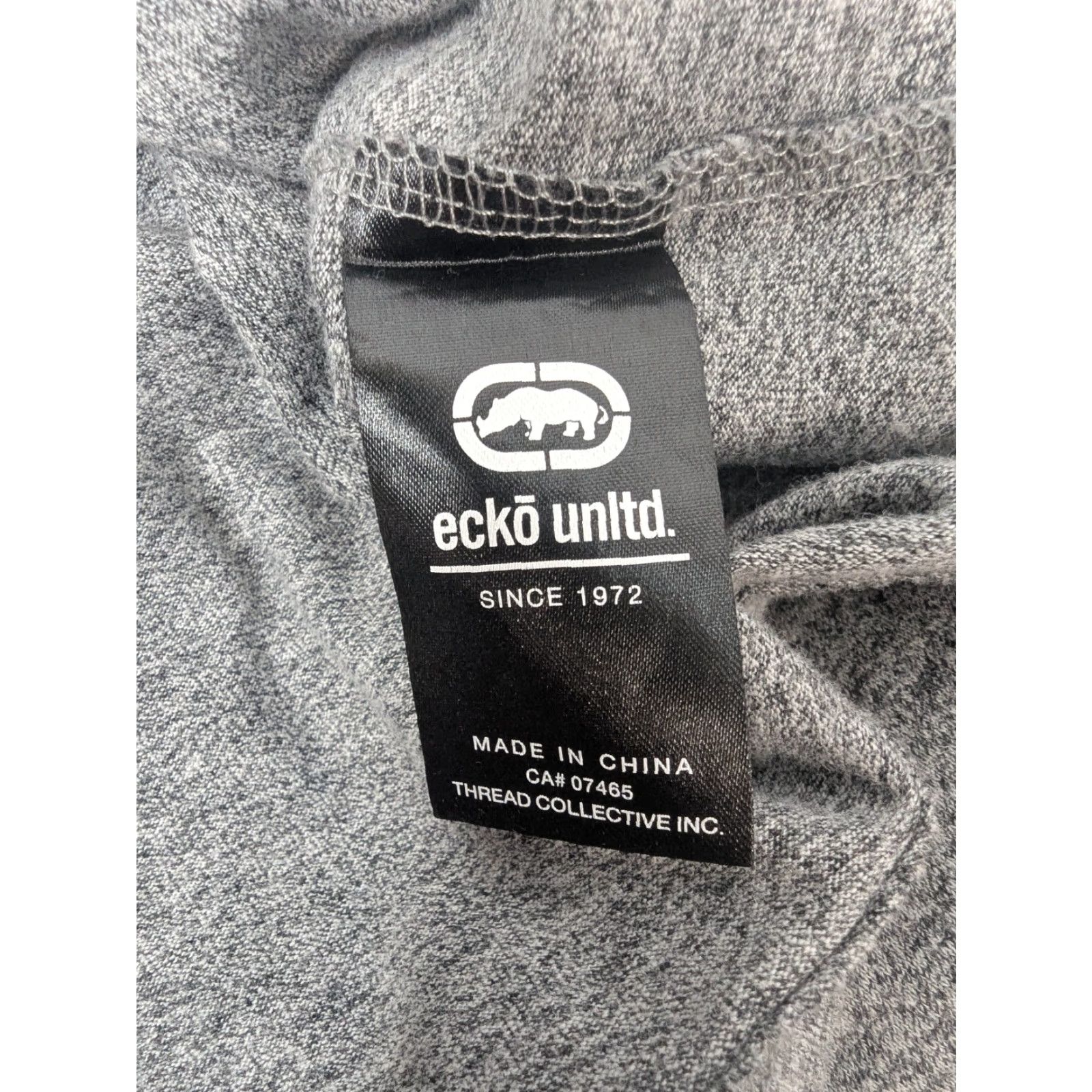 Ecko Unltd. VINTAGE Ecko Unltd T-Shirt Gray 3XL Logo Rhino Short Sleeve Tee Streetwear Mens Shirt Size US XXL / EU 58 / 5 - 7 Thumbnail