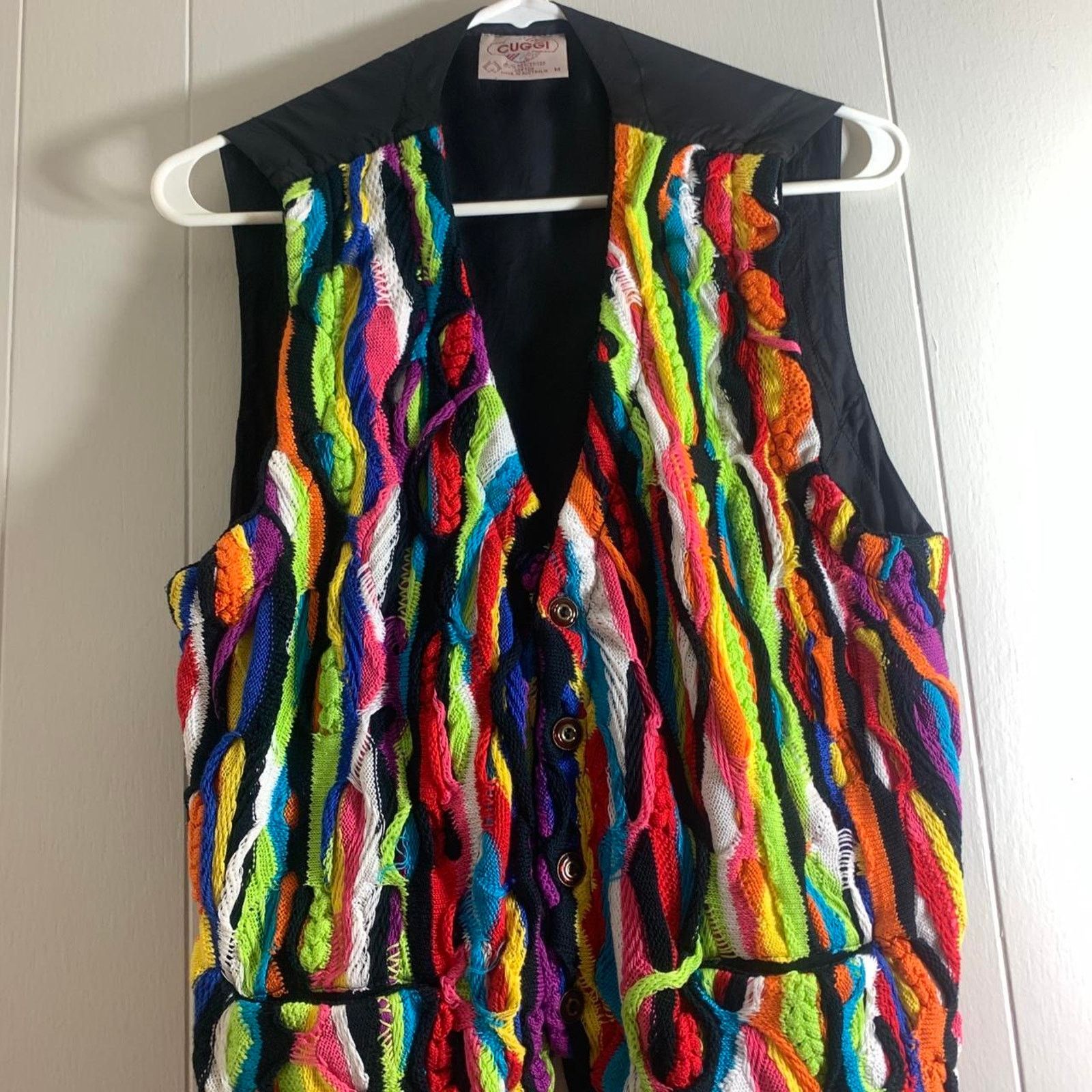 Coogi vintage 90’s COOGI AUSTRALIA CUGGI 3D knit sweater vest M Size US M / EU 48-50 / 2 - 1 Thumbnail