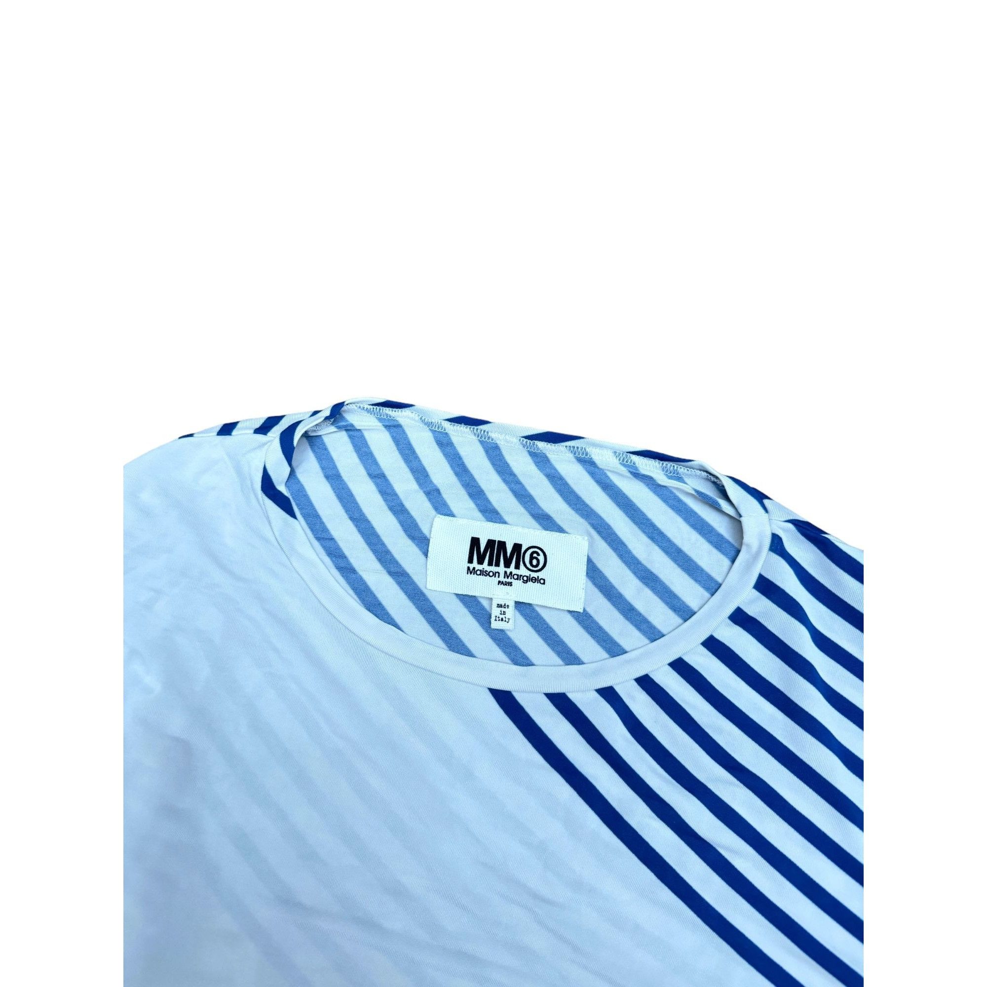 Maison Margiela MM6 Navy White Striped Top Size S / US 4 / IT 40 - 6 Thumbnail