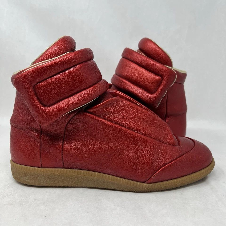 Maison Margiela Future Red Gum 8 41 Leather High Tops