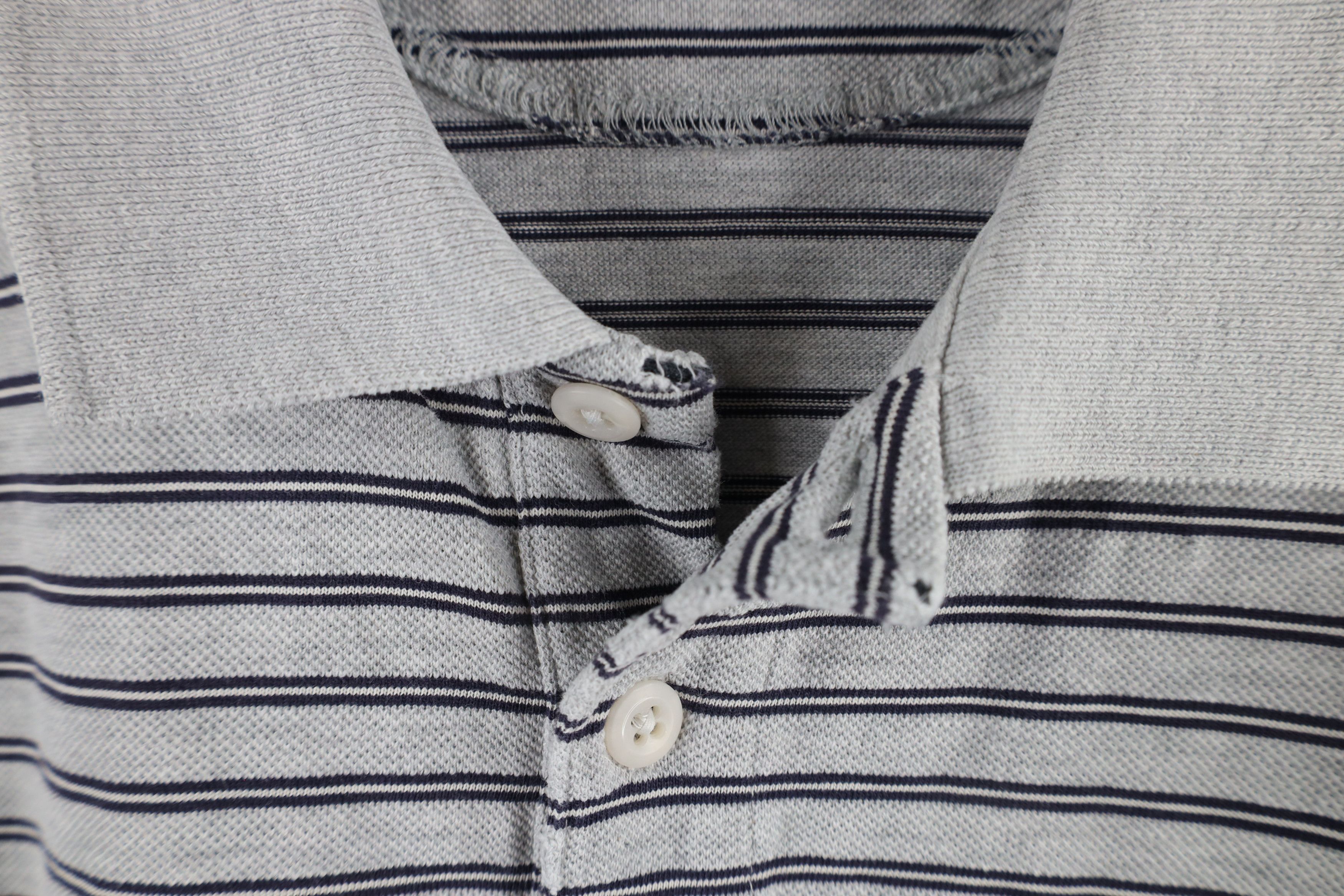 Eddie Bauer × Vintage Vintage 90s Eddie Bauer Knit Collared Golf Polo Shirt Gray Size US L / EU 52-54 / 3 - 7 Thumbnail