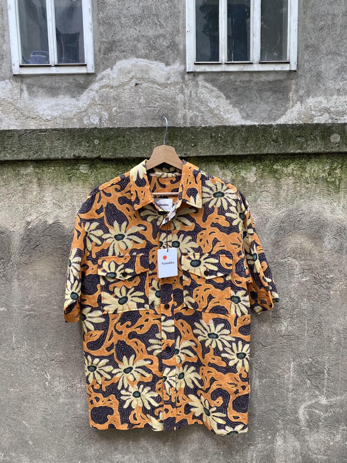 Nanushka Nanushka Linen Overprinted Shirt Size US S / EU 44-46 / 1 - 1 Thumbnail