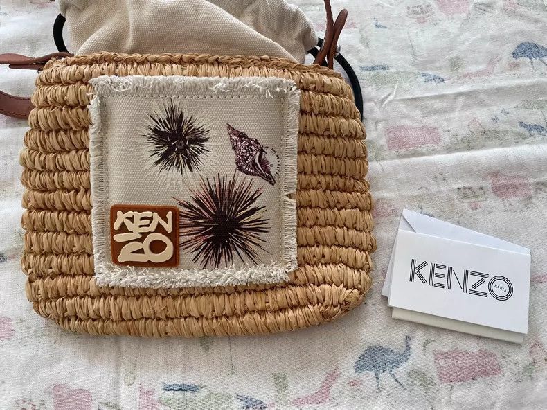 Kenzo Kenzo Woven Bag with Canvas Inside-2506 Size ONE SIZE - 2 Thumbnail