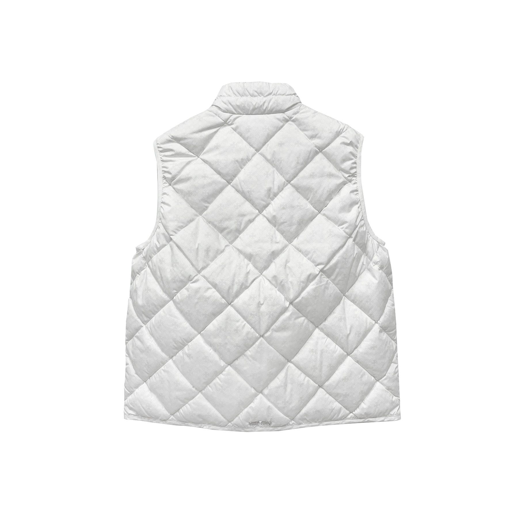 Chrome Hearts Chrome Hearts White Tonal Monogram Cross Quilted Puffer Vest Size XL / US 12-14 / IT 48-50 - 2 Thumbnail