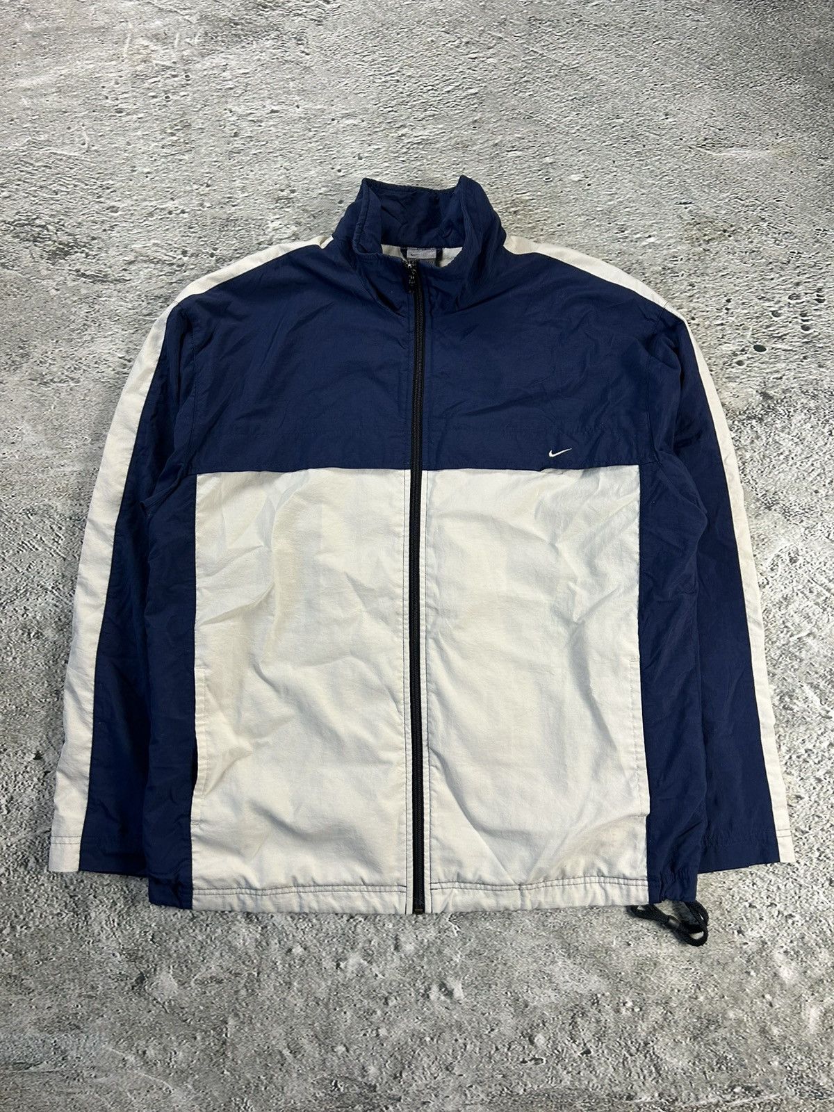 Nike × Vintage Nike track jacket vintage navy blue nylon Y2K Size US L / EU 52-54 / 3 - 1 Thumbnail