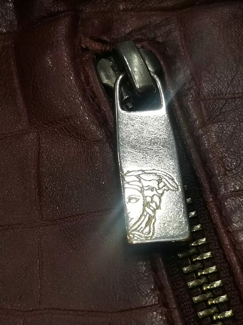 Versace Versace The burgundy small upper sheepskin is hand-polishe Size US M / EU 48-50 / 2 - 7 Thumbnail