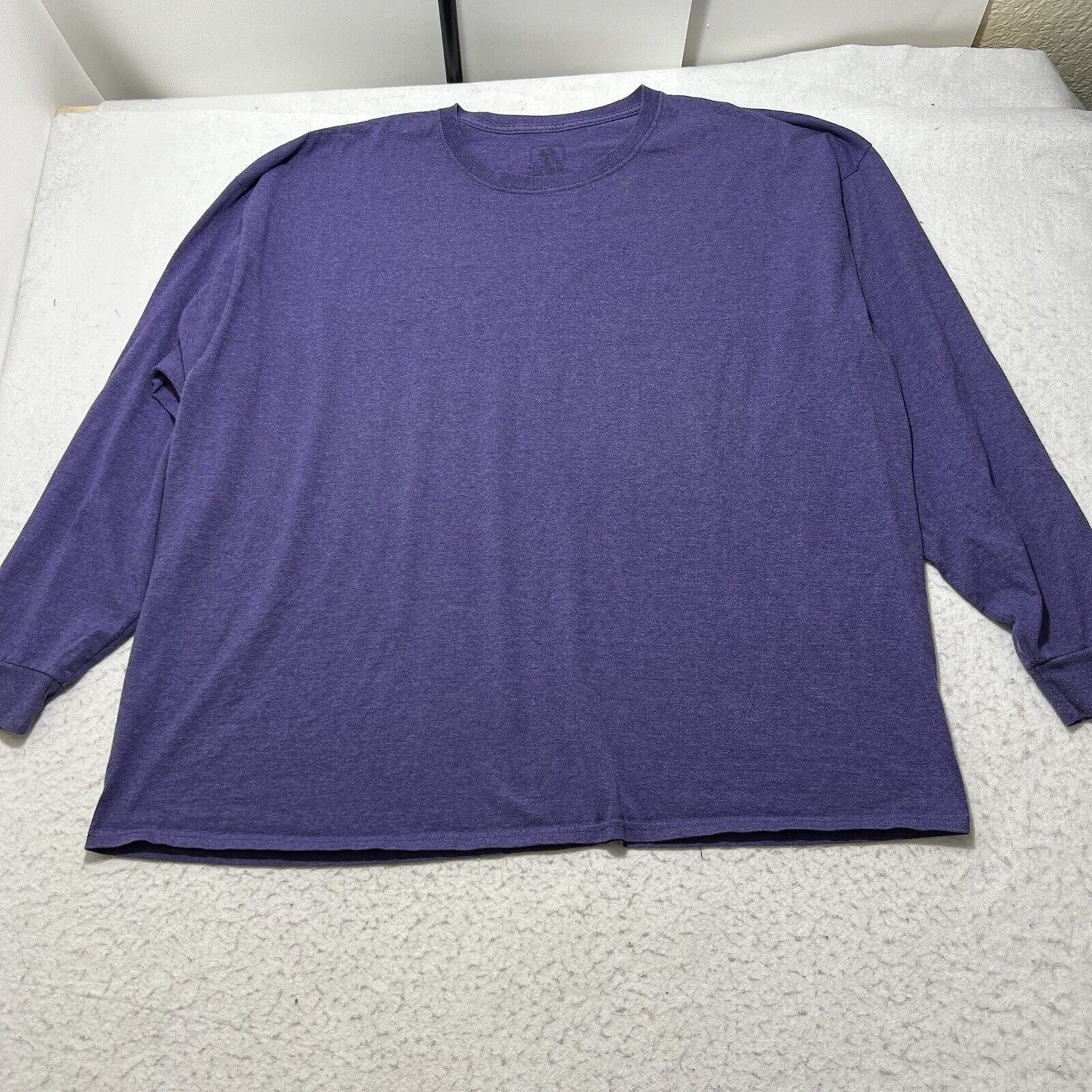 Fruit Of The Loom Fruit Of The Loom 3XL Crewneck Tee Pullover Purple T Shirt Size US XXL / EU 58 / 5 - 1 Thumbnail