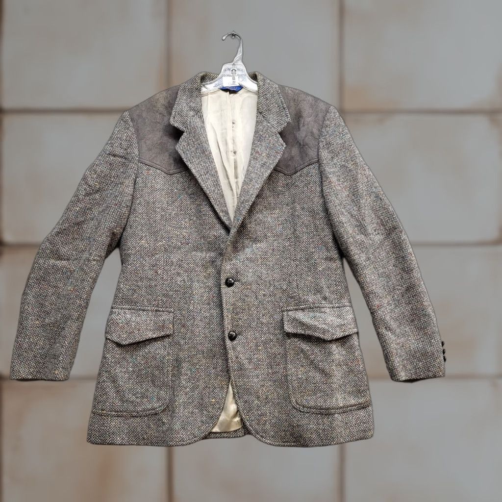 Blazer Jacket Pendleton Suede Jacket VINTAGE Pendleton Wool Blazer