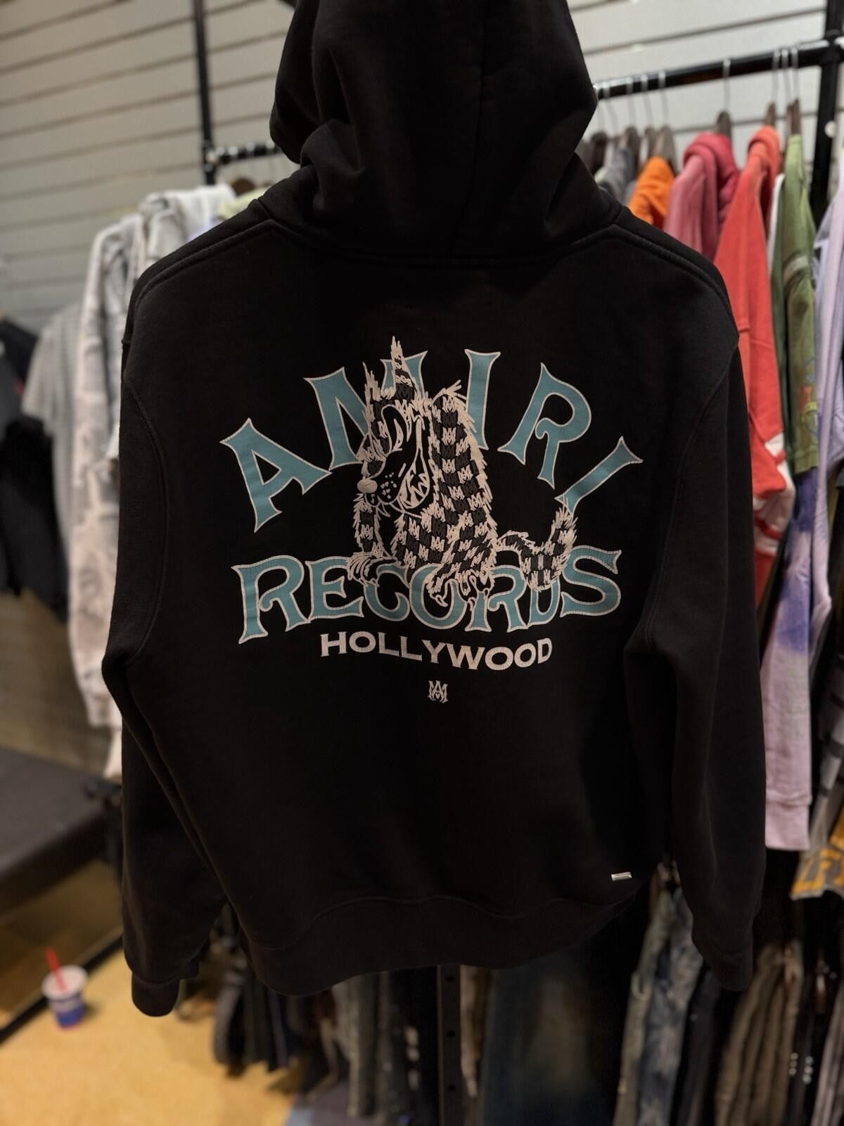 Amiri Amiri Men's Black Blue Logo Pullover Hoodie Sweater Medium Size US M / EU 48-50 / 2 - 3 Thumbnail